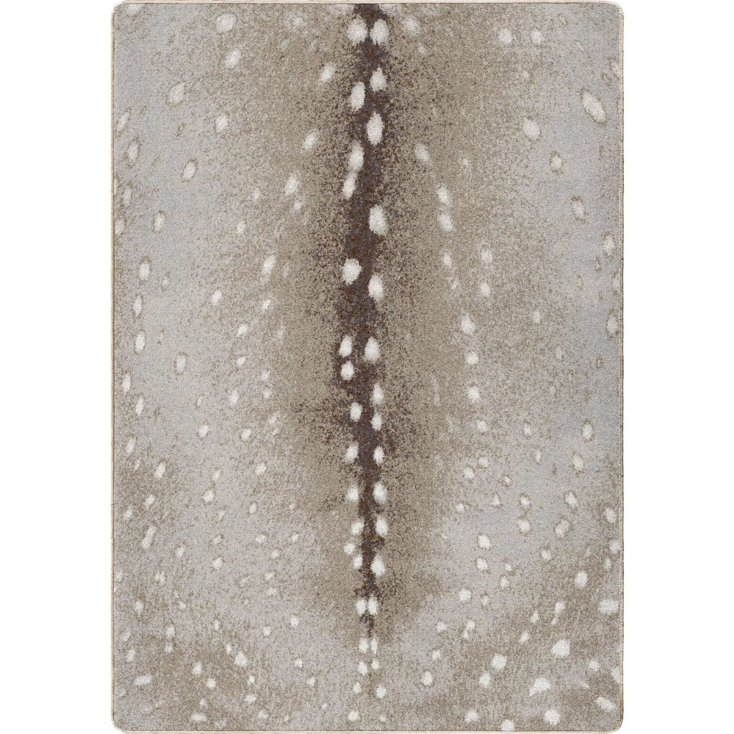 Consistent Spotted Hide Rug – Oatmeal Hint of Gray Genuine