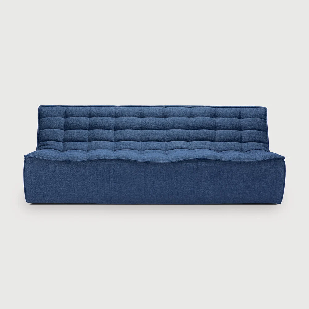 Refined N701 3 Seater Sofa Blue Lightweight