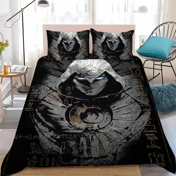 Casual Moon Knight Bedding Set – Marvel Superhero Duvet Cover for Fans amp Teens Refined