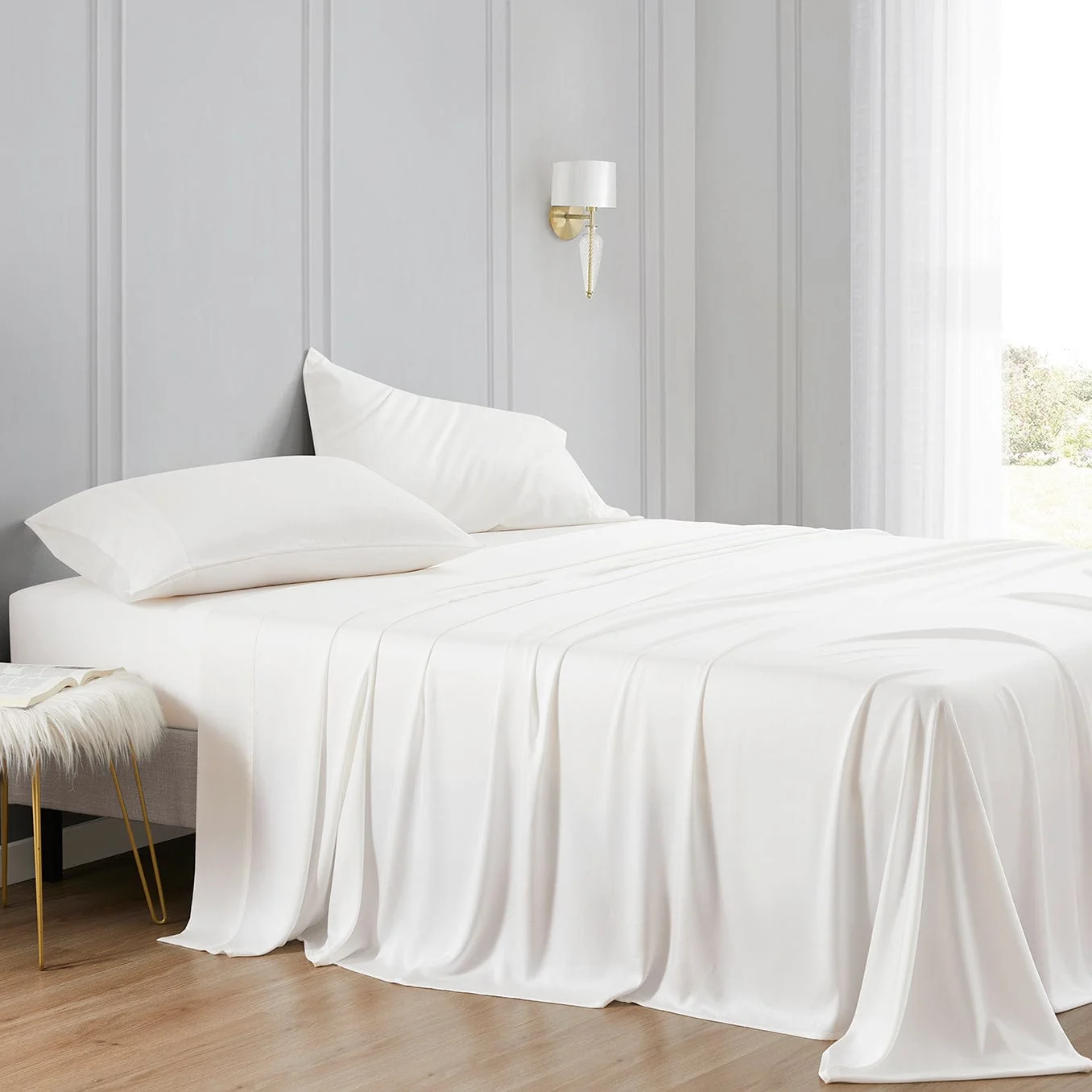 Safe Eucalyptus Sheet Set Detailed