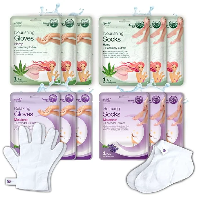 Smart Epielle Relaxing Nourishing Hand Foot Masks Soften Dry Overworked Skin Functional