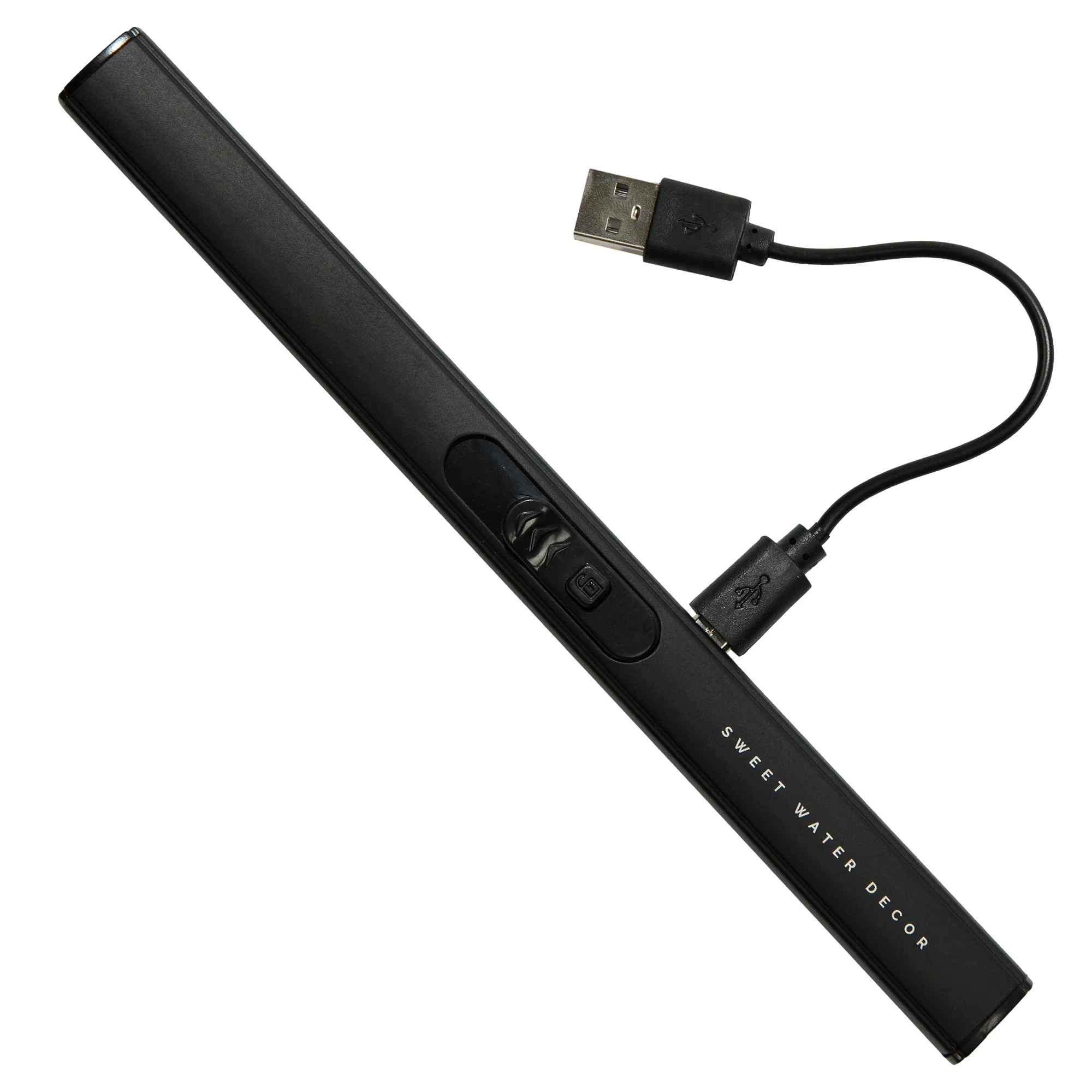 Contemporary Black Electric Lighter Crafted