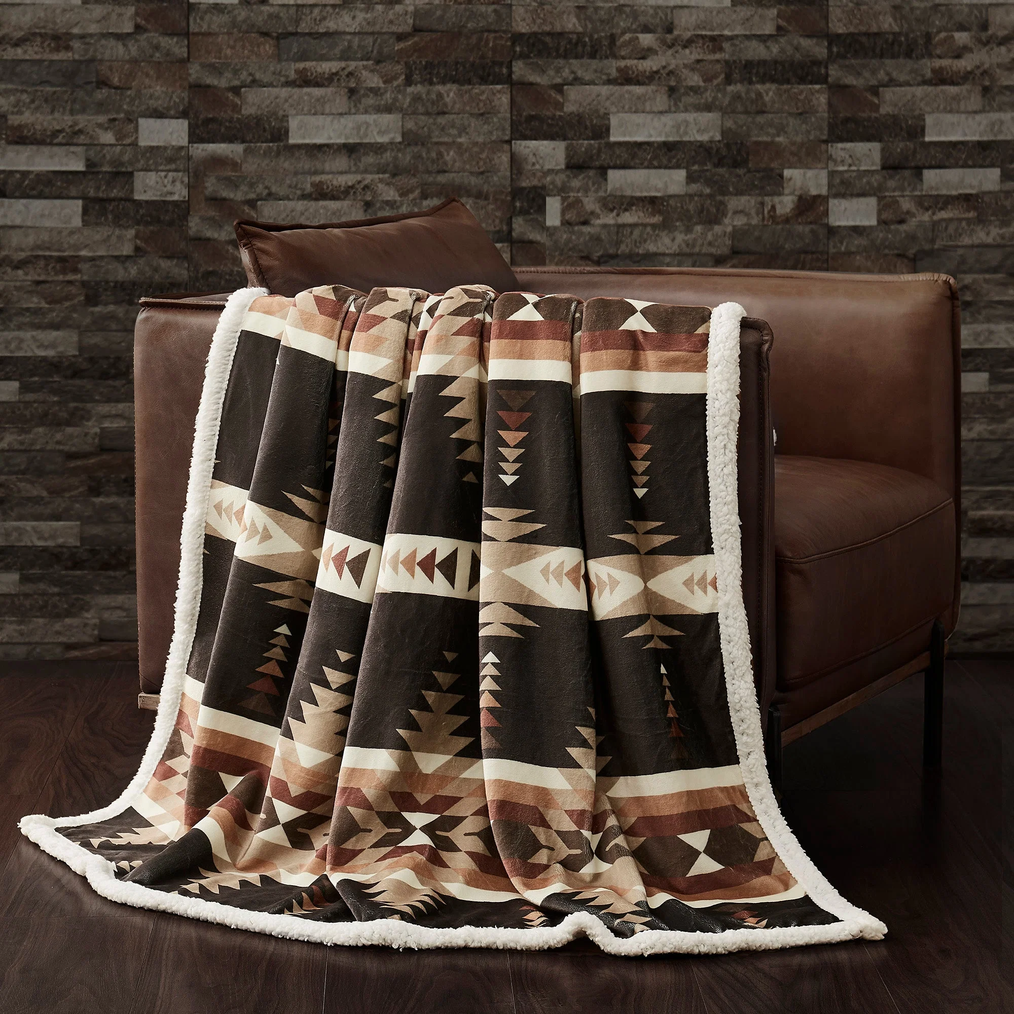 Unique Yosemite Campfire Sherpa Throw Lightweight