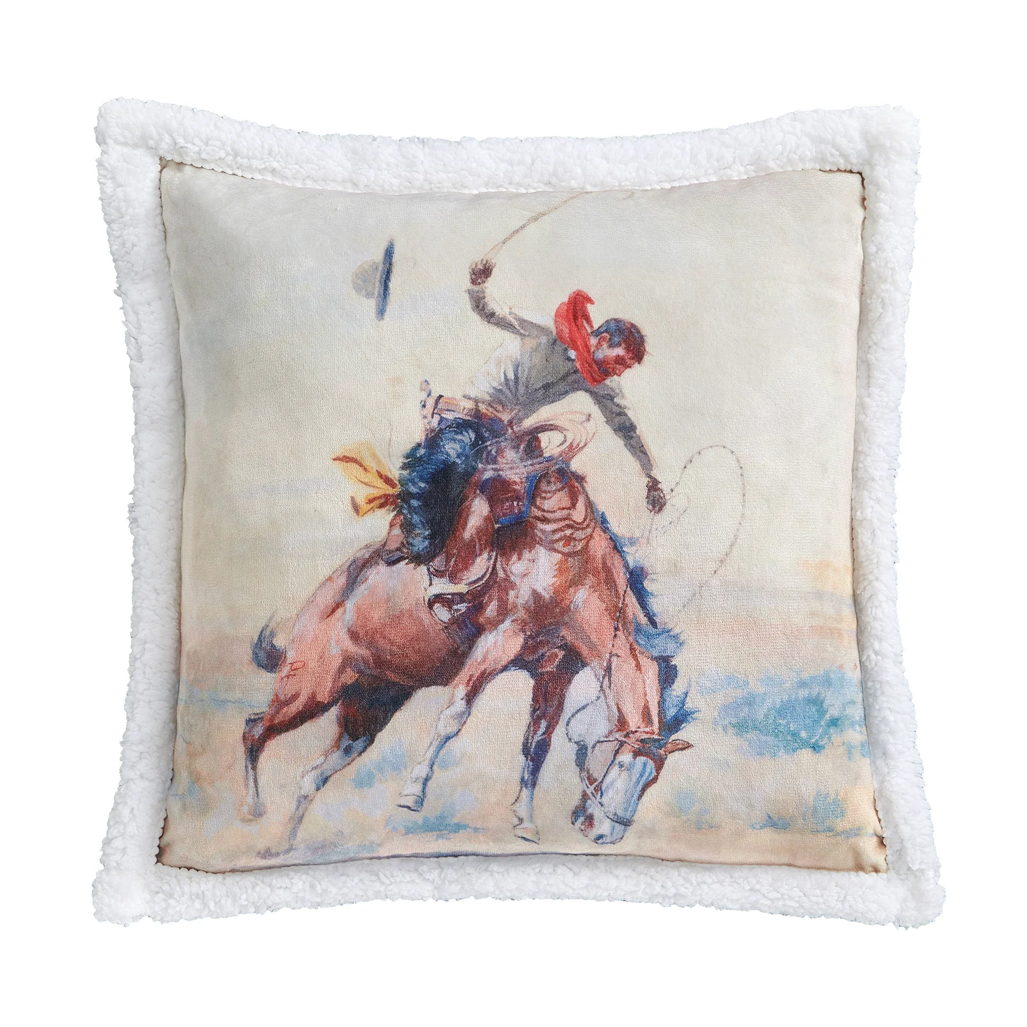 Recyclable Buster Campfire Sherpa Pillow Proven