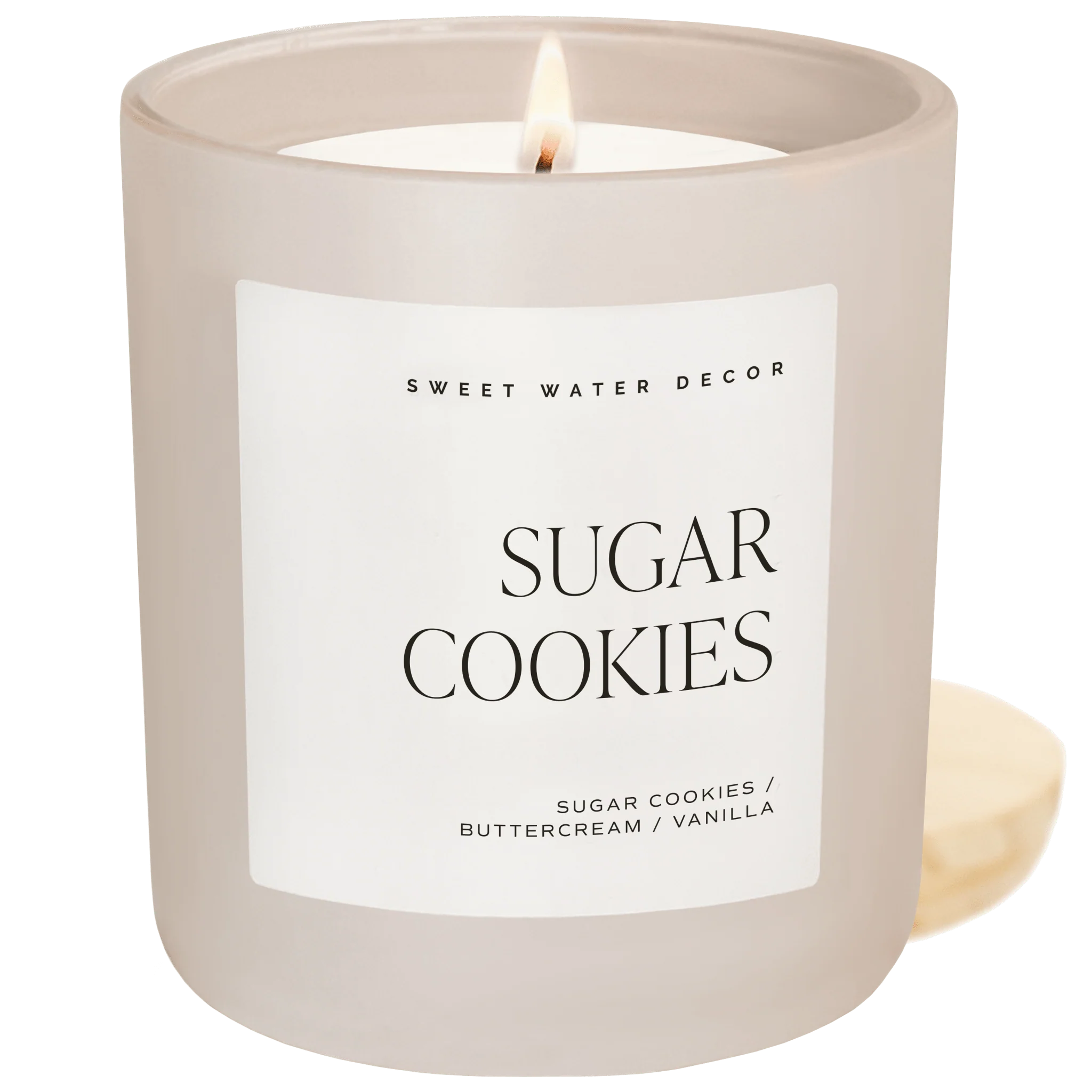 Innovative Sugar Cookies Soy Candle – Tan Matte Jar – 15 oz Verified
