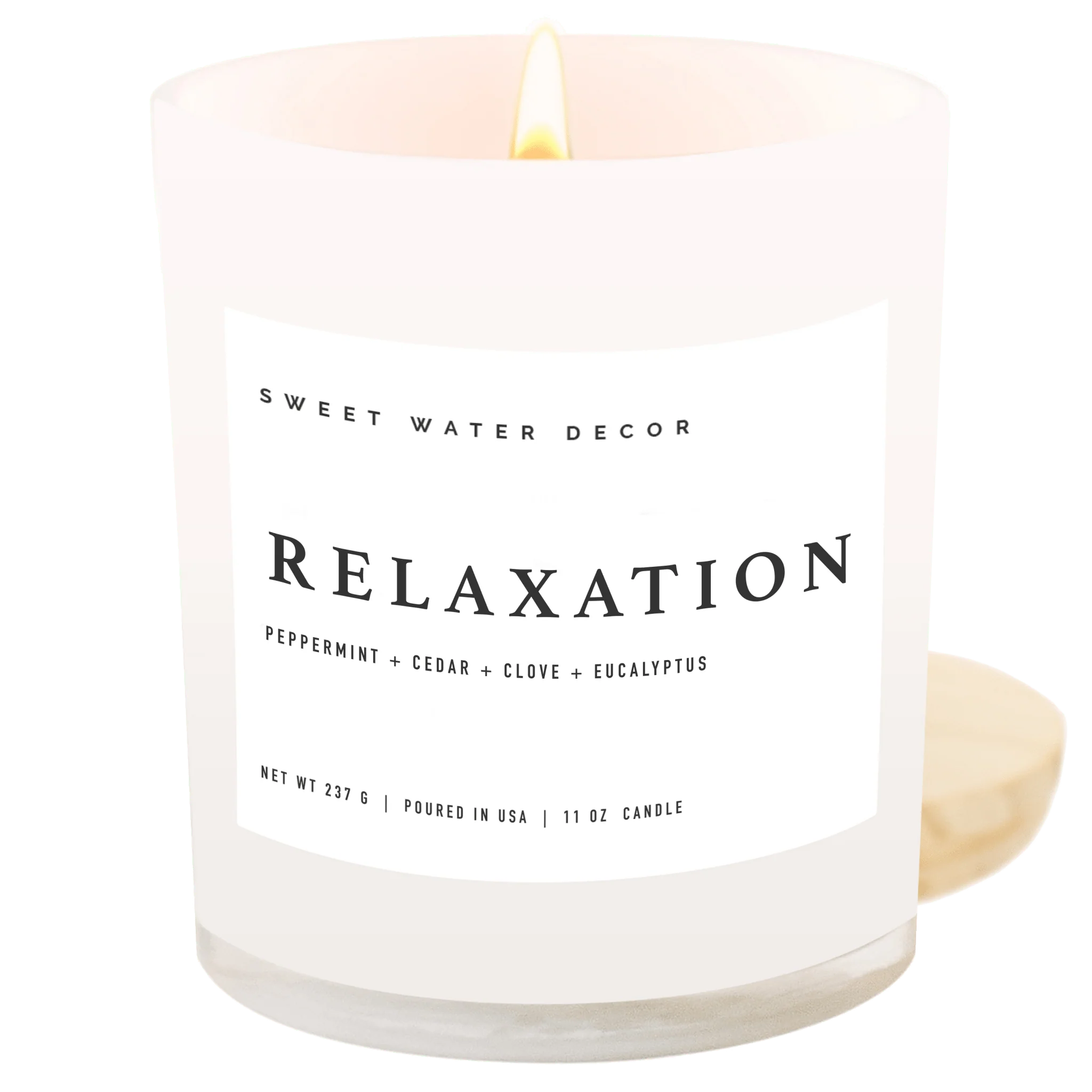 Artisan Relaxation Soy Candle – White Jar – 11 oz Unique