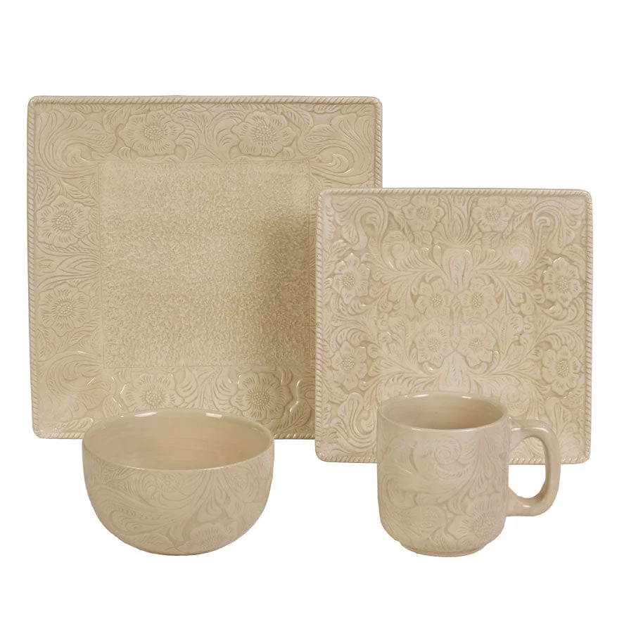 Original Savannah Ceramic Dinnerware Set 16 Pc User-Friendly