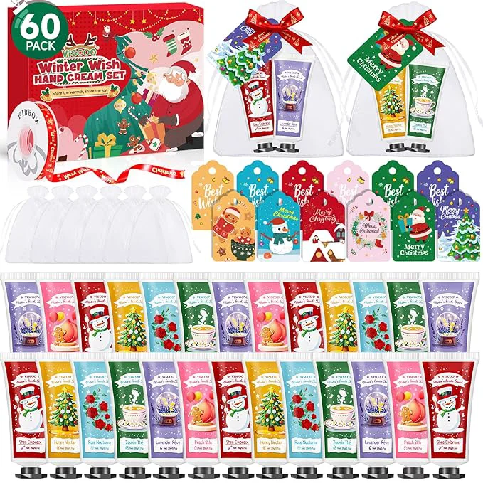 Innovative VISCOO 60 Sets Christmas Hand Cream Gift Set Specialty