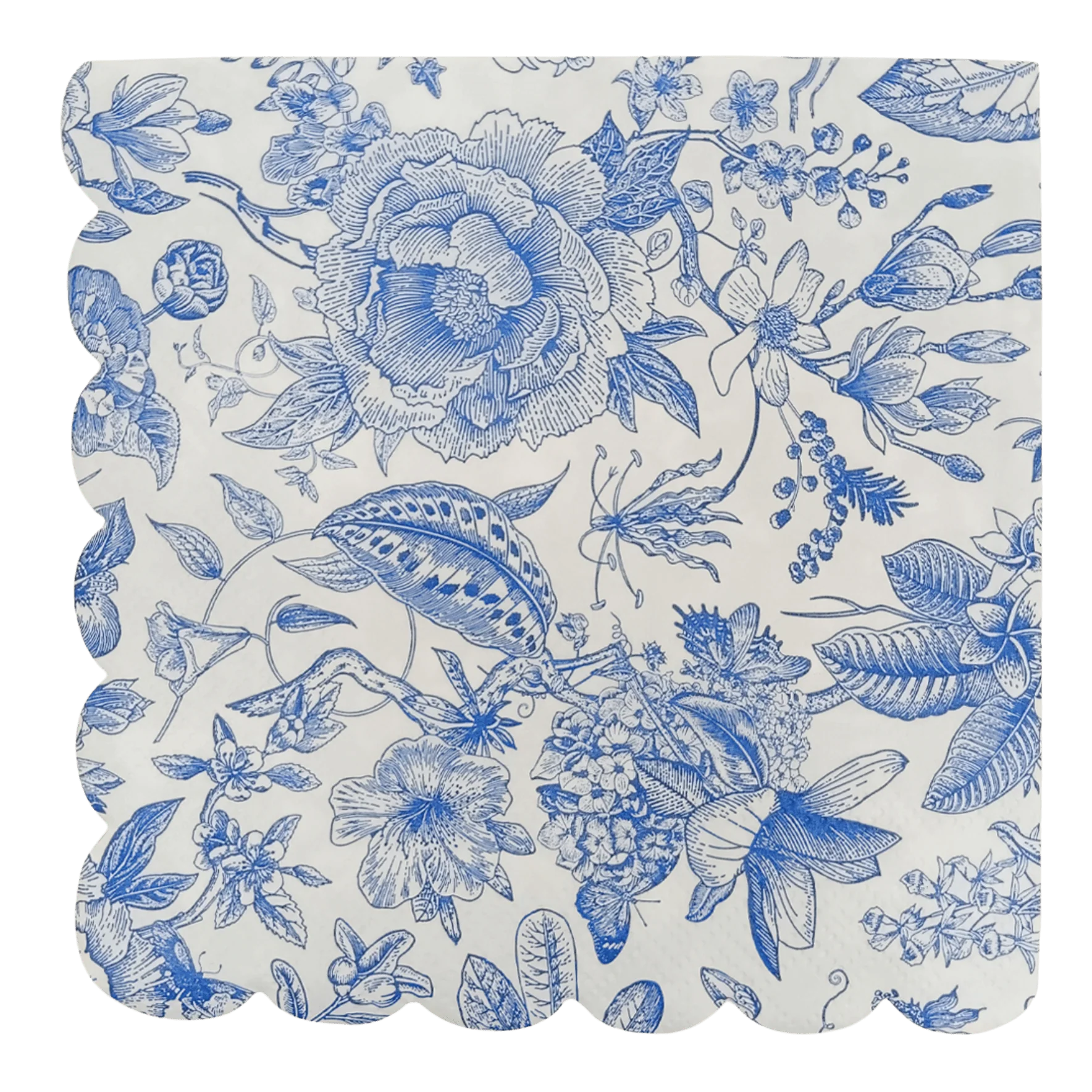 Superior Blue Delft Cocktail Napkins Classic