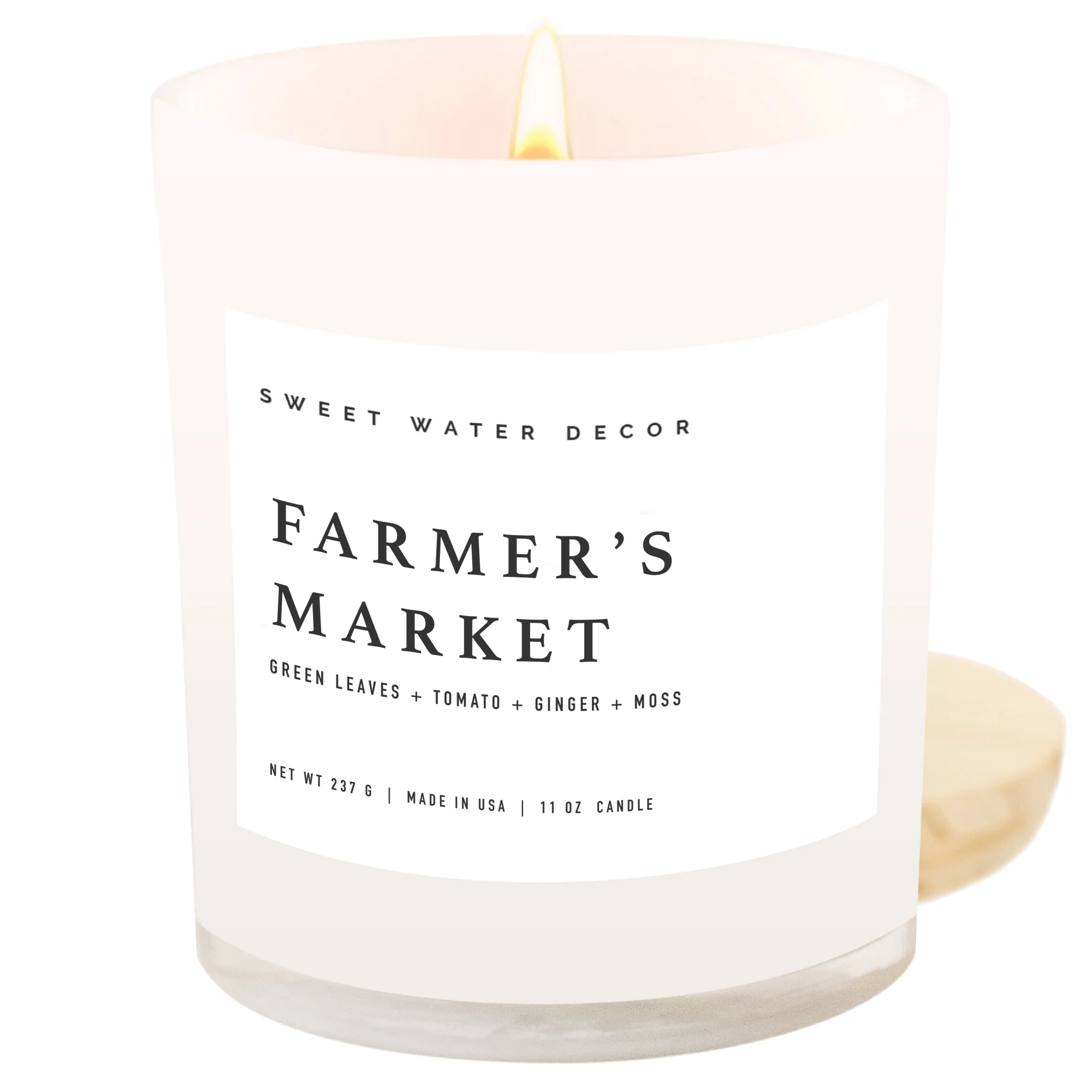 Classic Farmer 39 s Market Soy Candle – White Jar – 11 oz Sophisticated