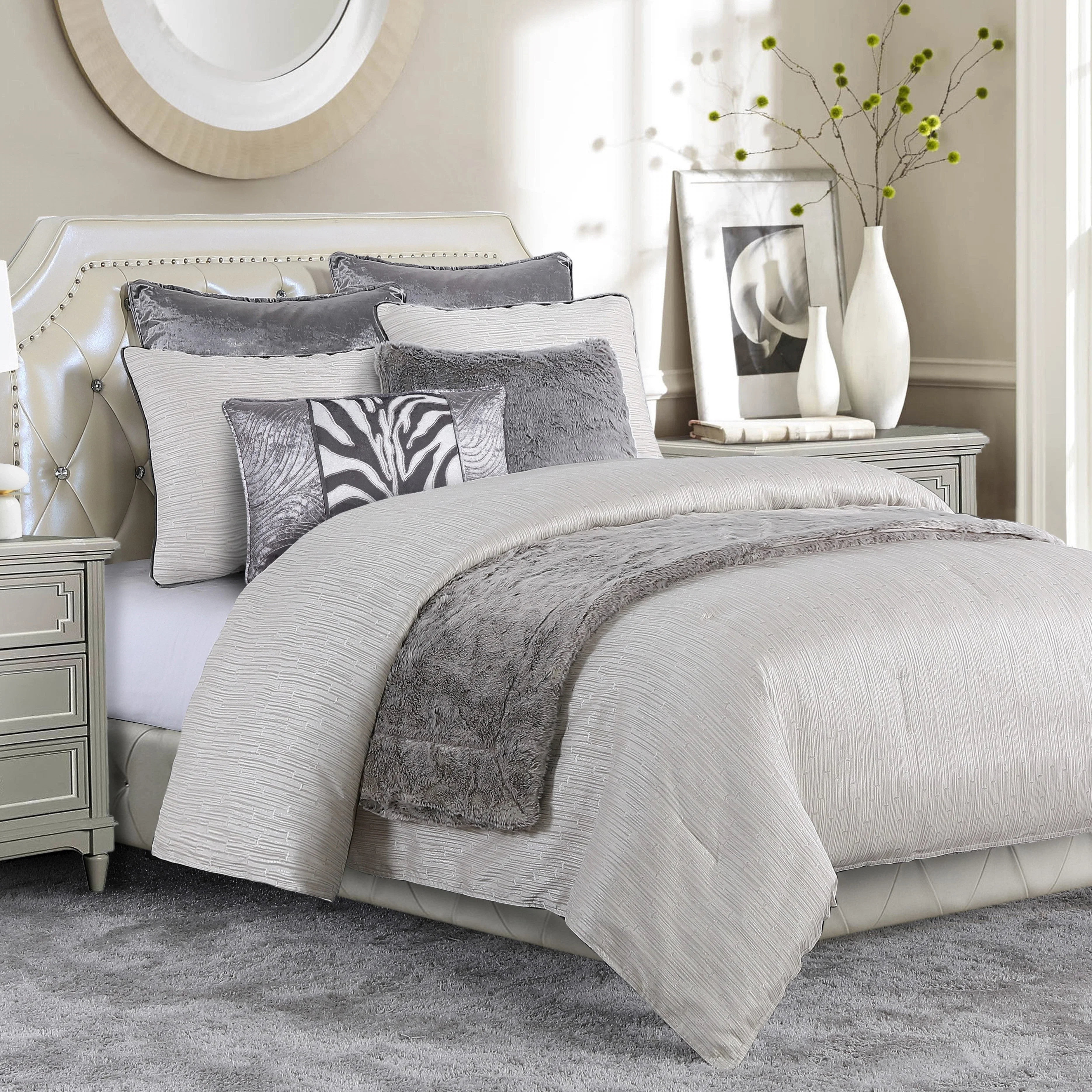 Healthy Celeste Comforter Set 4 Pc Premium Material