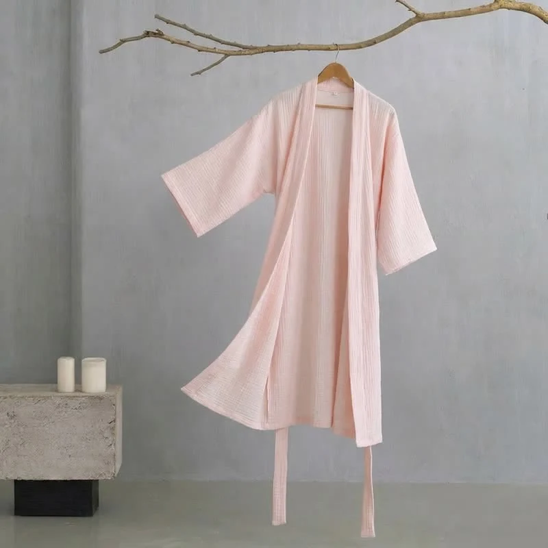 Refined Ownkoti His and Hers Minimalist Cotton Robe Classic