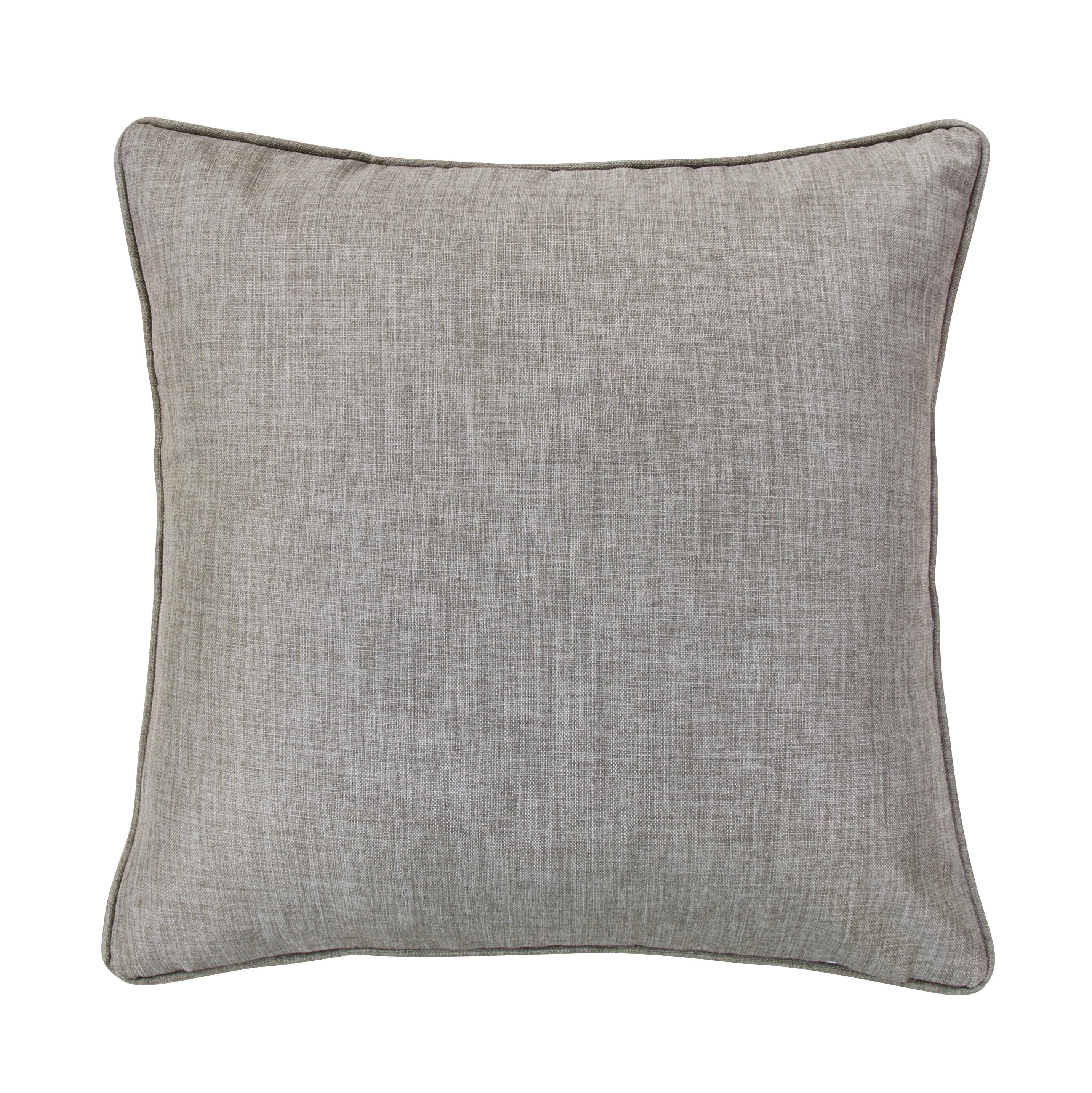 Luxury Solid Taupe Faux Linen Euro Sham Relaxed