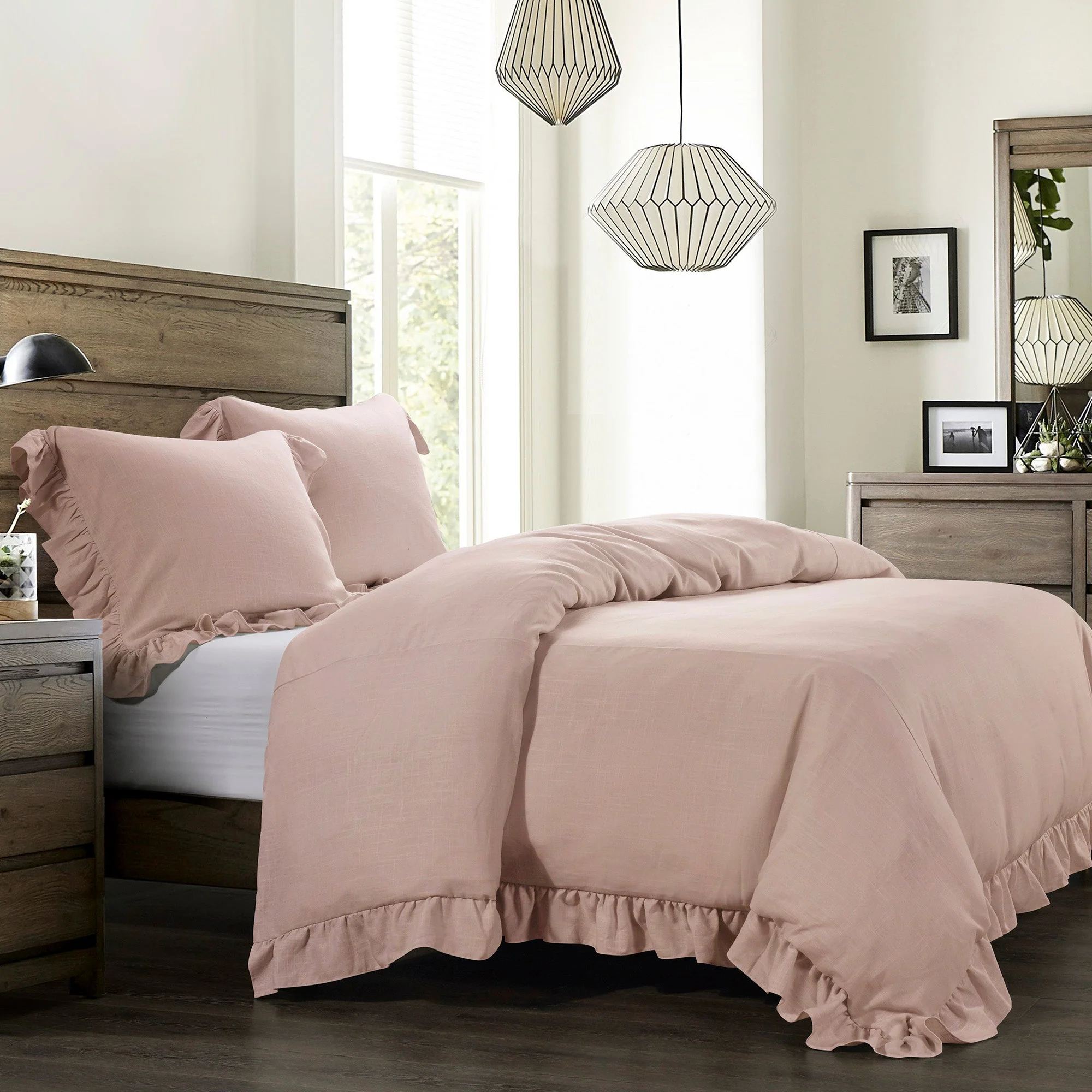 Stylish Lily Washed Linen Duvet Cover Classic