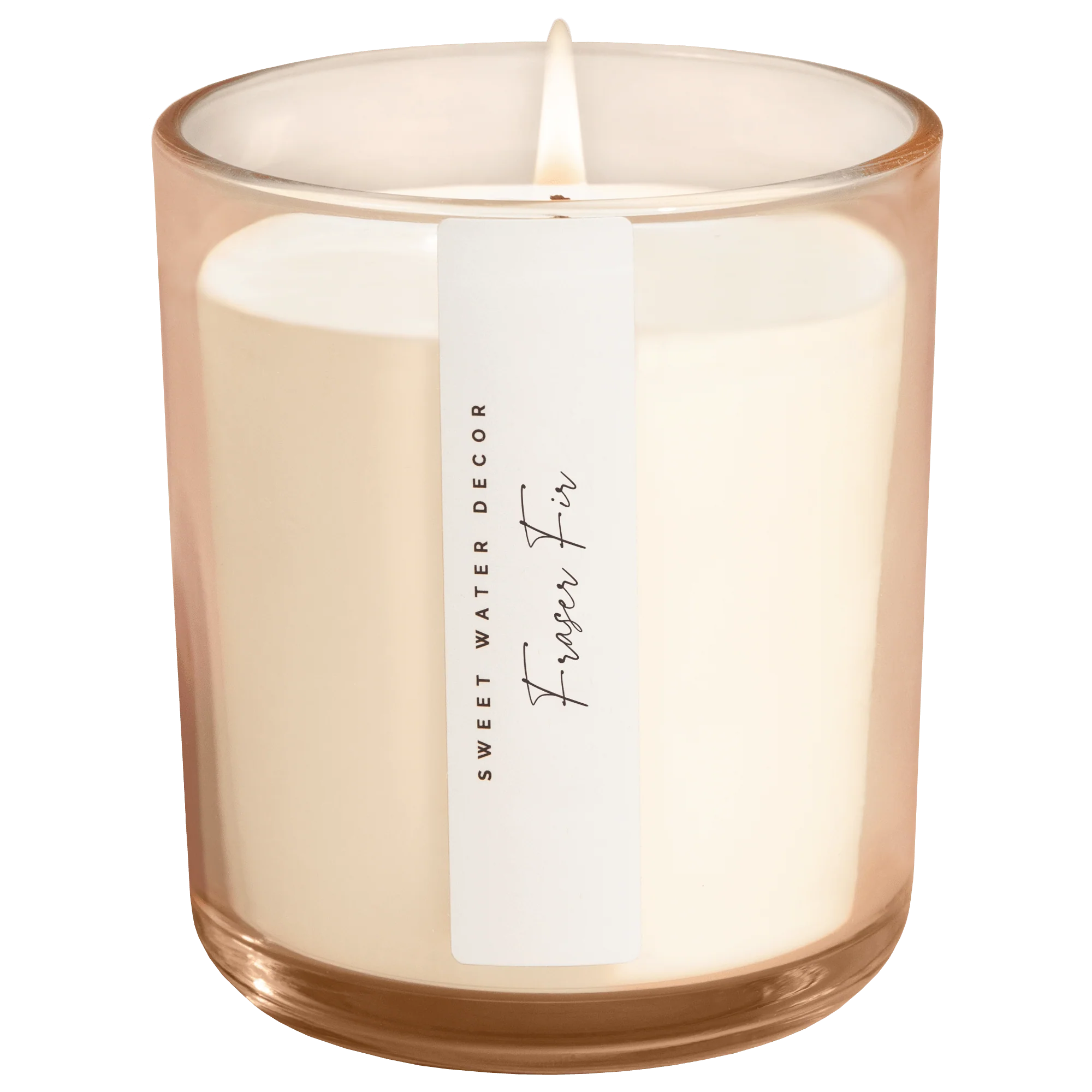 Premium Material Fraser Fir Soy Candle – Tinted Glass Jar – 12 oz Easy-to-Use
