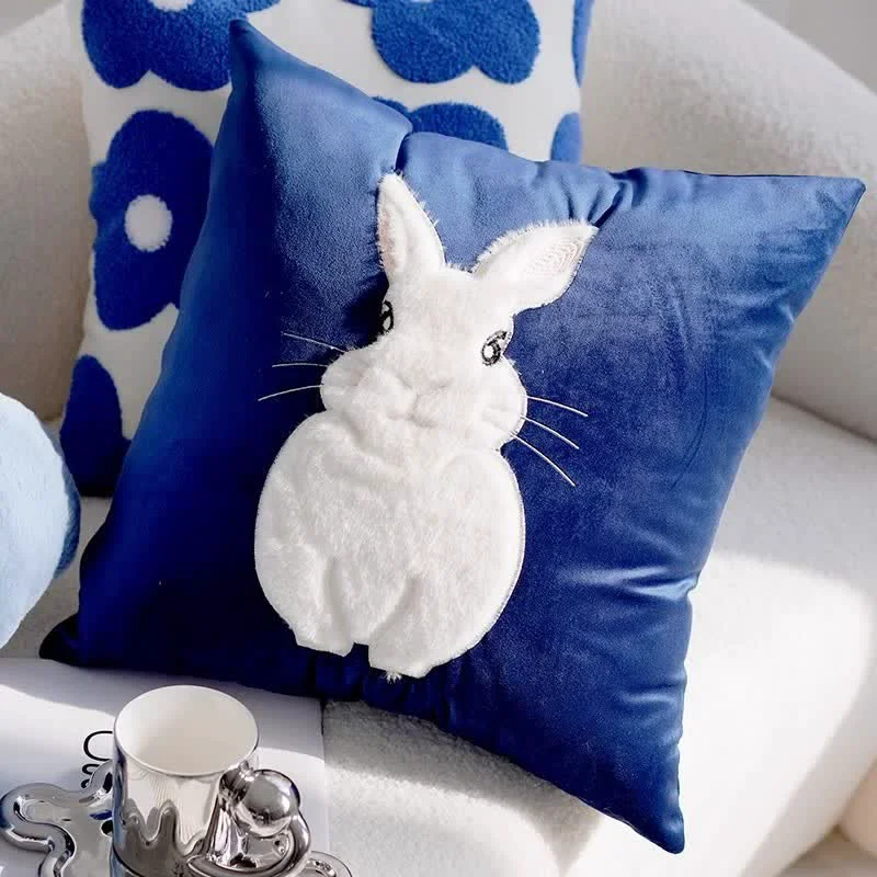 Versatile Ownkoti Cute Bunny Throw Pillow Cover Trendy