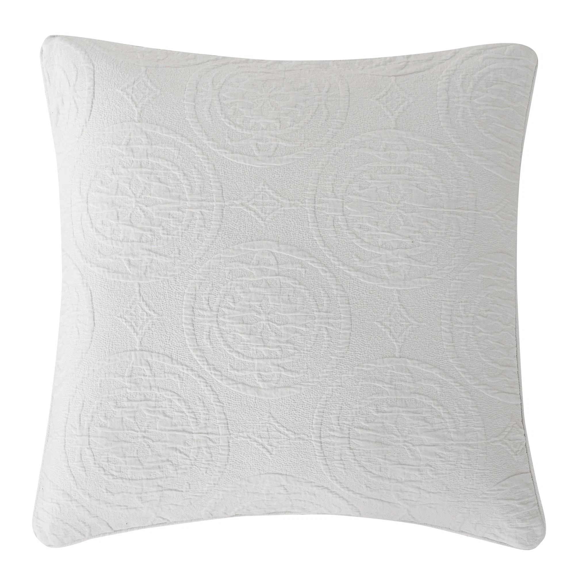 Green Verona Matelassé Euro Sham Fashionable
