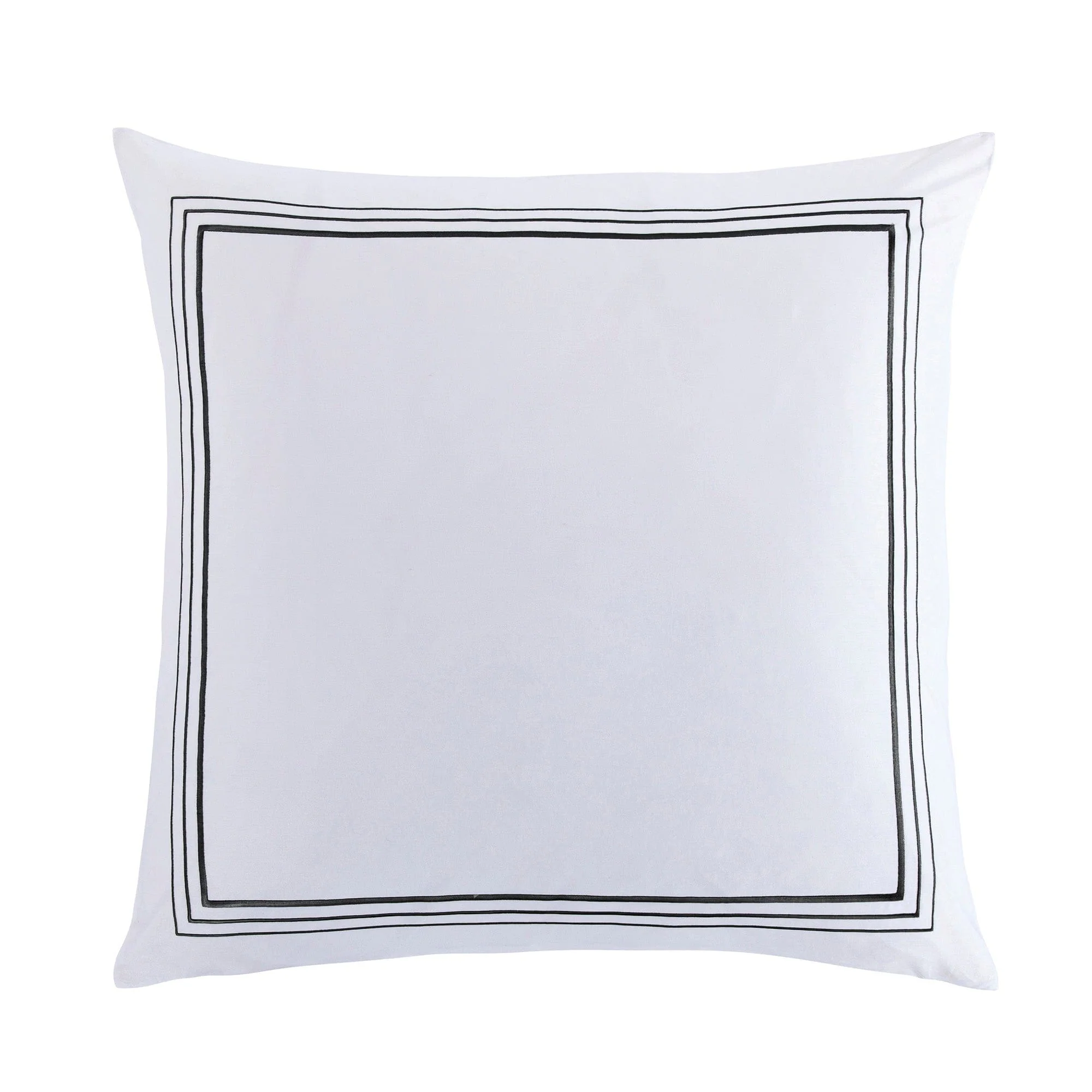 Minimalist Border Embroidery Euro Sham Smart