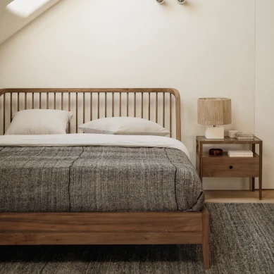 Quality Spindle Solid Reclaimed Teak Bed King Responsible