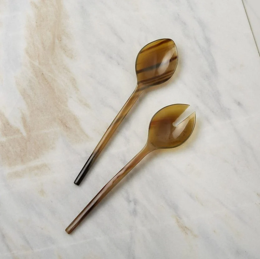 Powerful Horn Thin Serving Set Classic