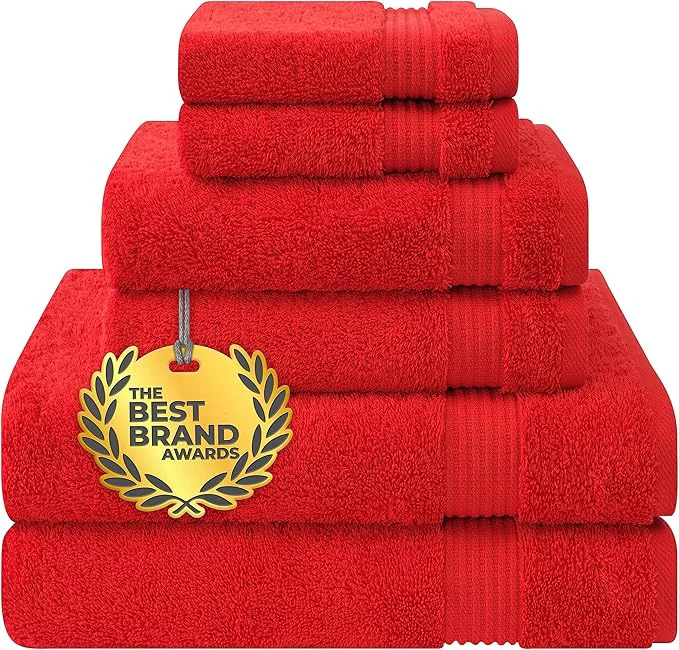 Functional Cotton Paradise 6 Piece Towel Set Cotton Soft Absorbent Turkish Towels Trusted