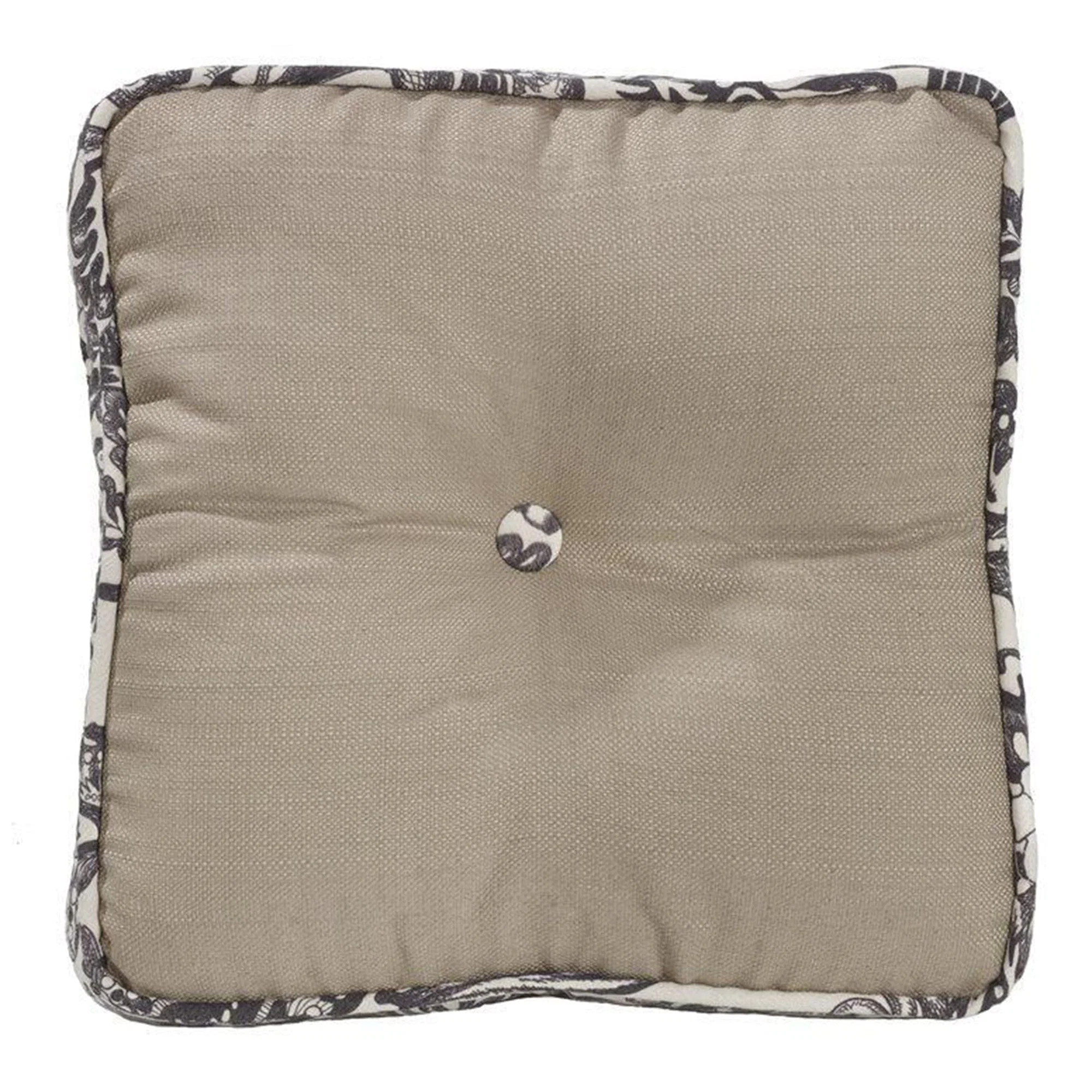 Sustainable Augusta Buttoned Toile Box Pillow Elite
