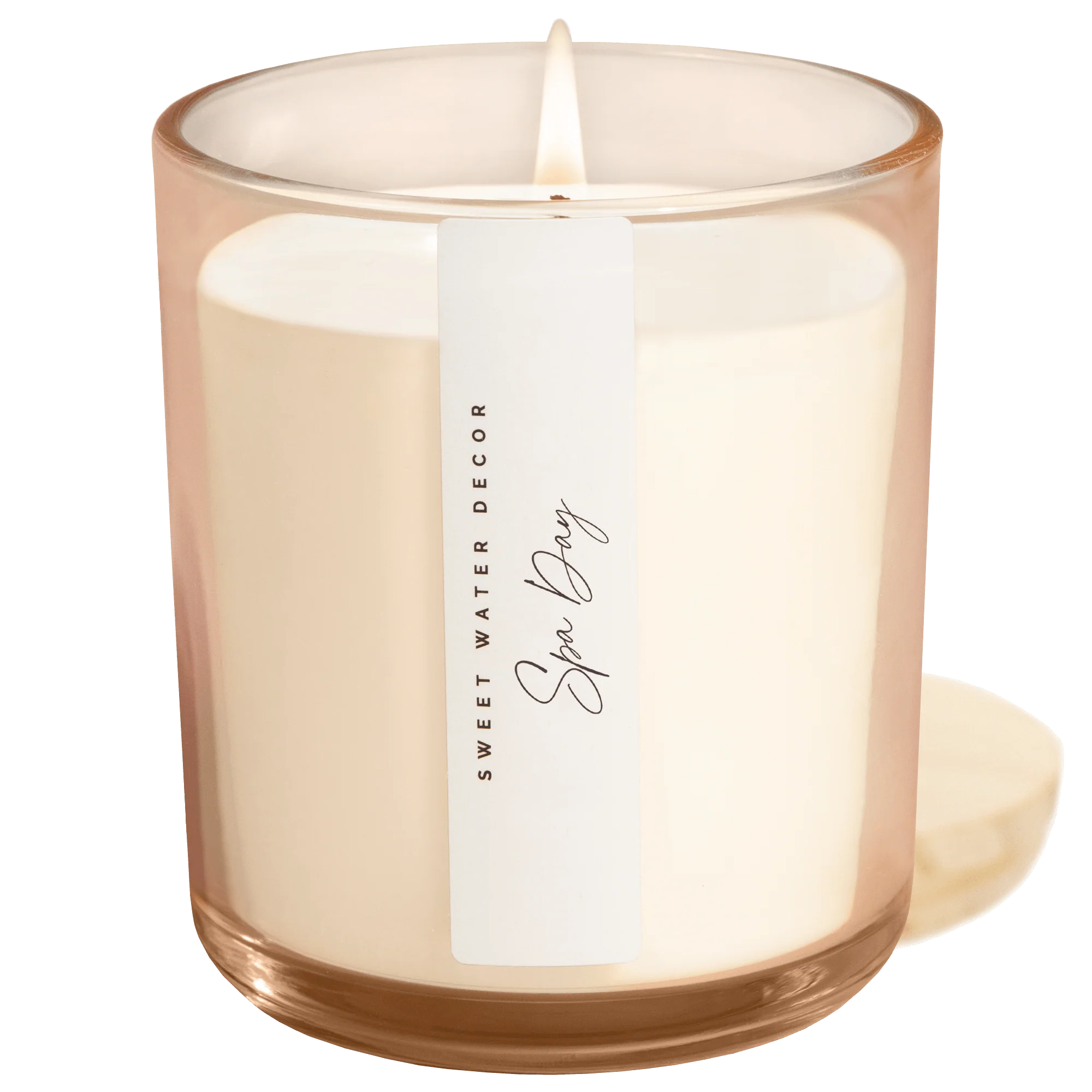 First-Class Spa Day Soy Candle – Tinted Glass Jar – 12 oz Soft