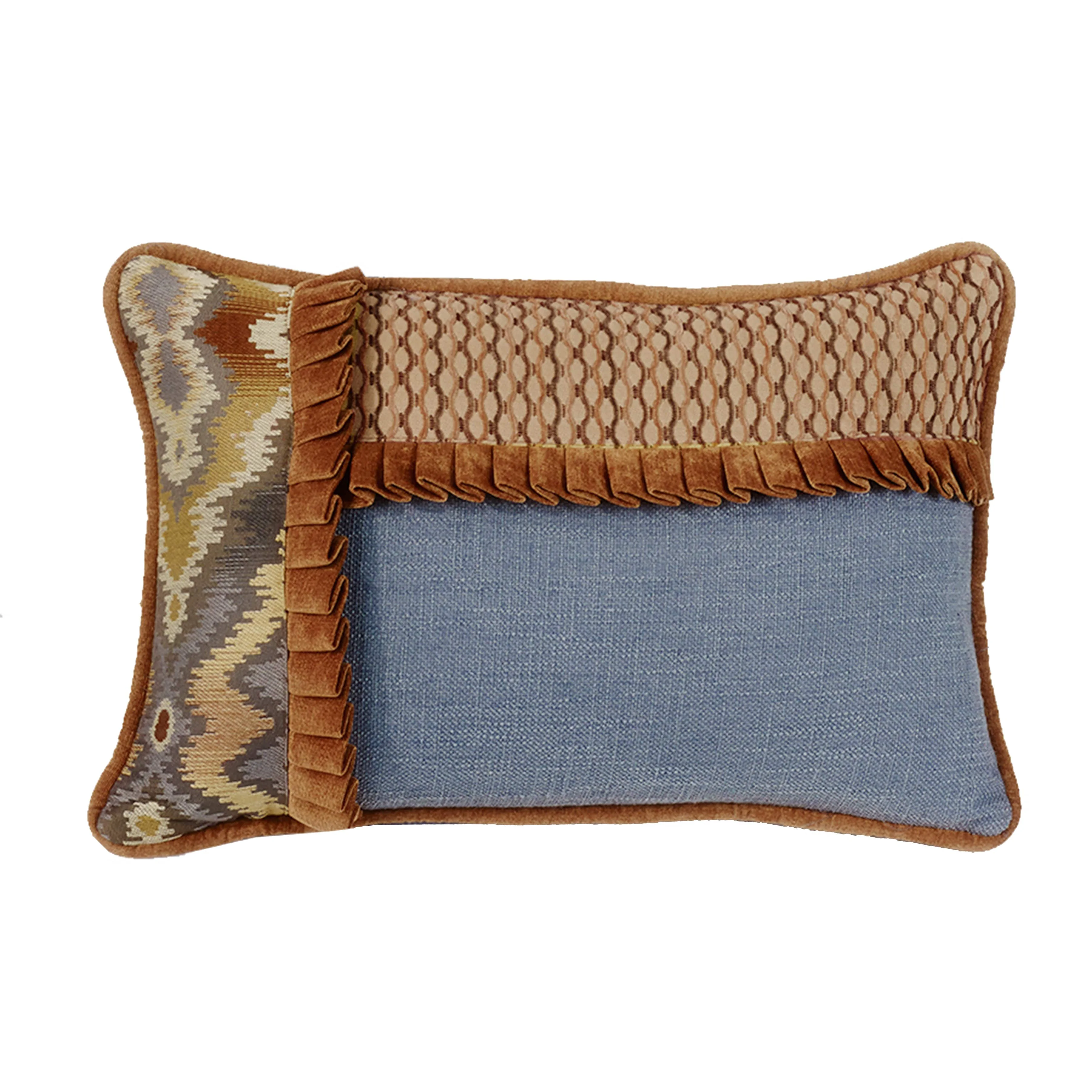 Elegant Pieced Ruffle Detailed Pillow Long-Lasting