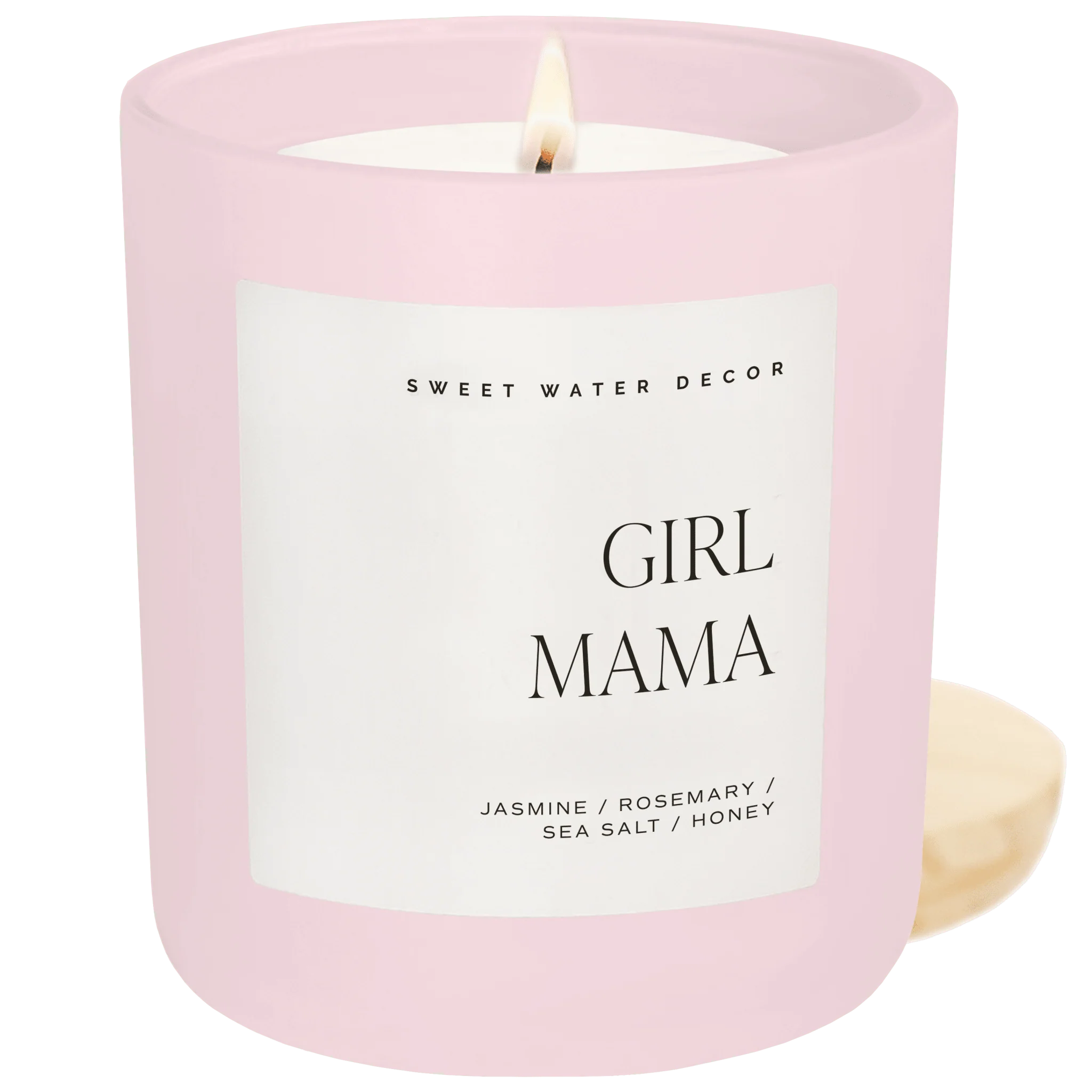 Premium Material Girl Mama Soy Candle – Pink Matte Jar – 15 oz Smooth