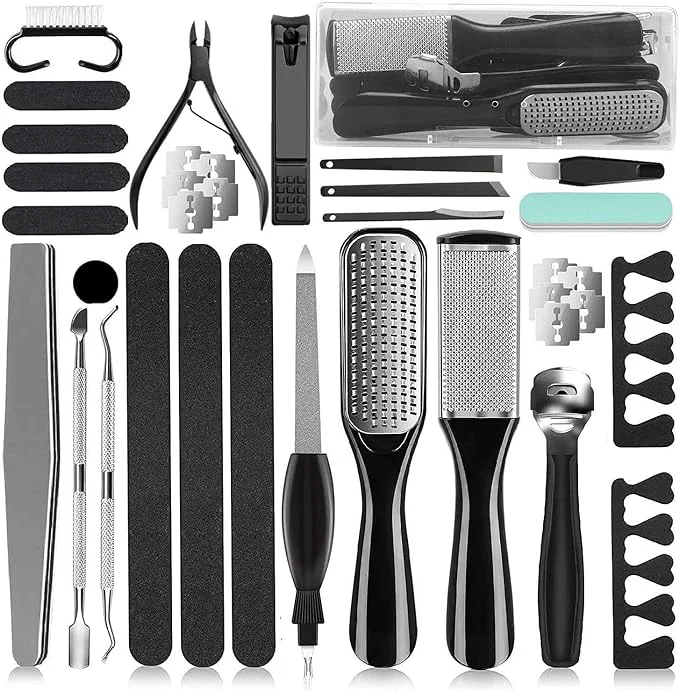Clean 36 in 1 Pedicure Kit Professional Pedicure Tools Foot Rasp Foot Dead Skin Premium Material