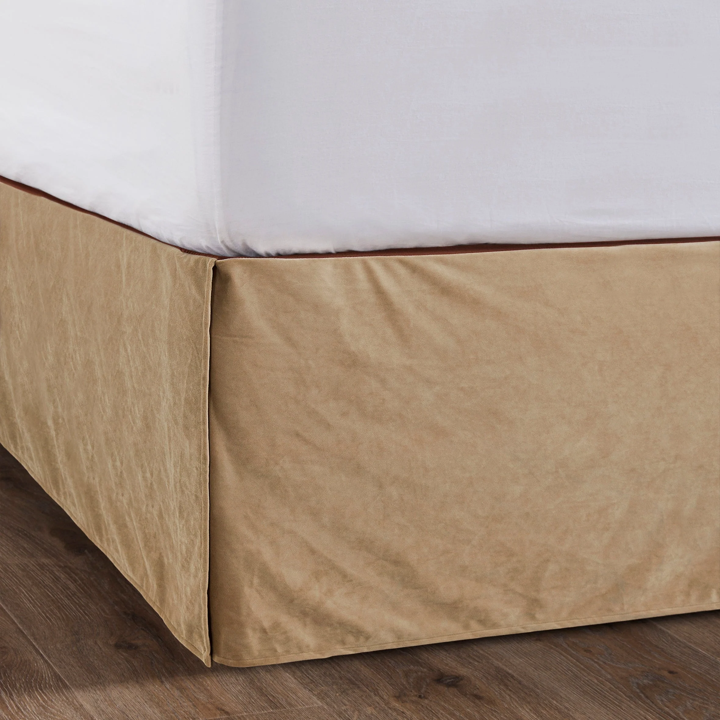 Minimalist Velvet Bed Skirt Fashionable
