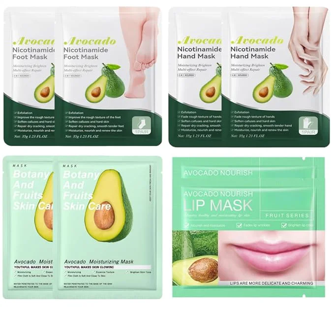 Detailed Hydrating Avocado Skincare Set 8 Pcs Fashionable