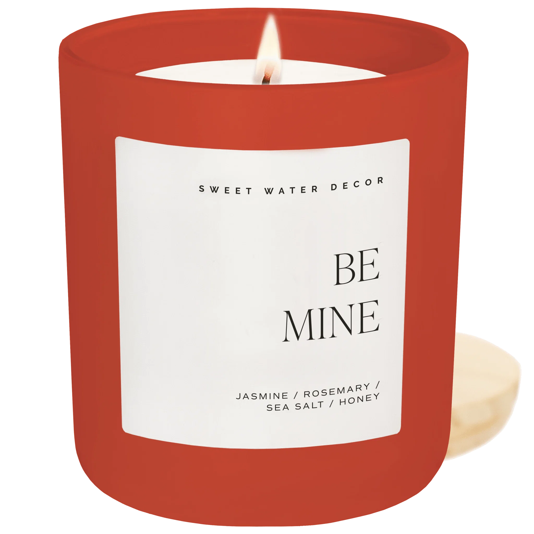 High-Performance Be Mine Soy Candle – Red Matte Jar – 15 oz Wildflowers and Salt Easy-to-Use