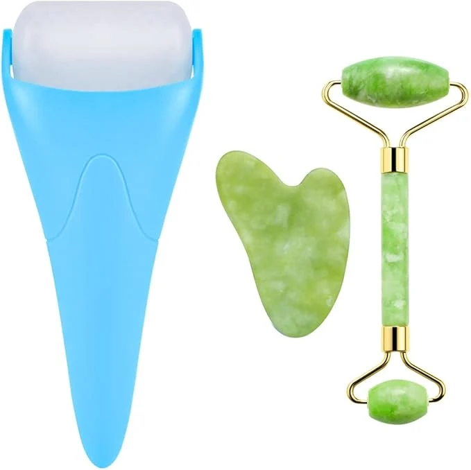 Selected AECW 3-in-1 Natural Jade Roller and Gua Sha Set User-Friendly