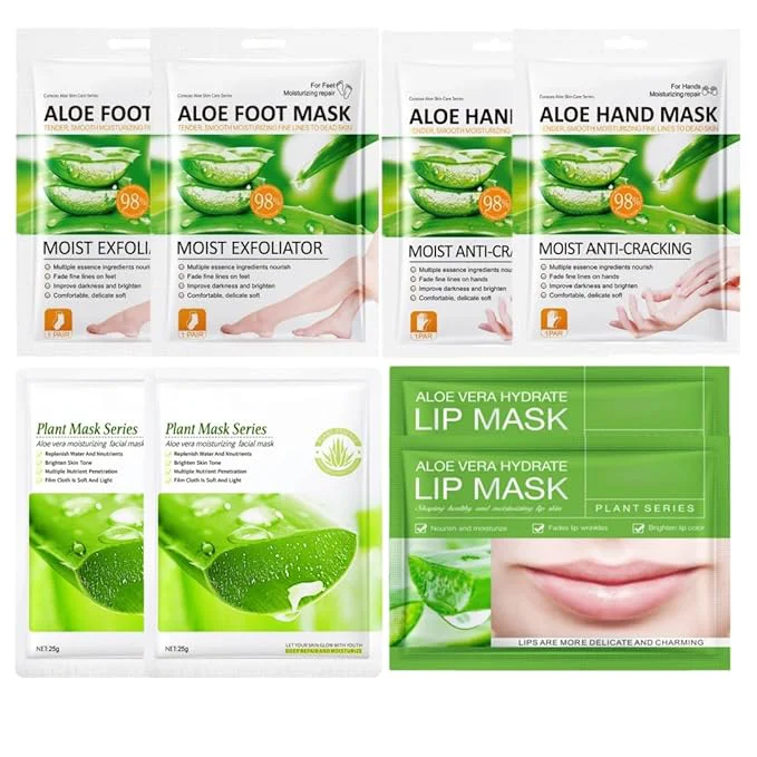 Fine 8 PCS Aloe Vera Moisturizing Mask Set Elite