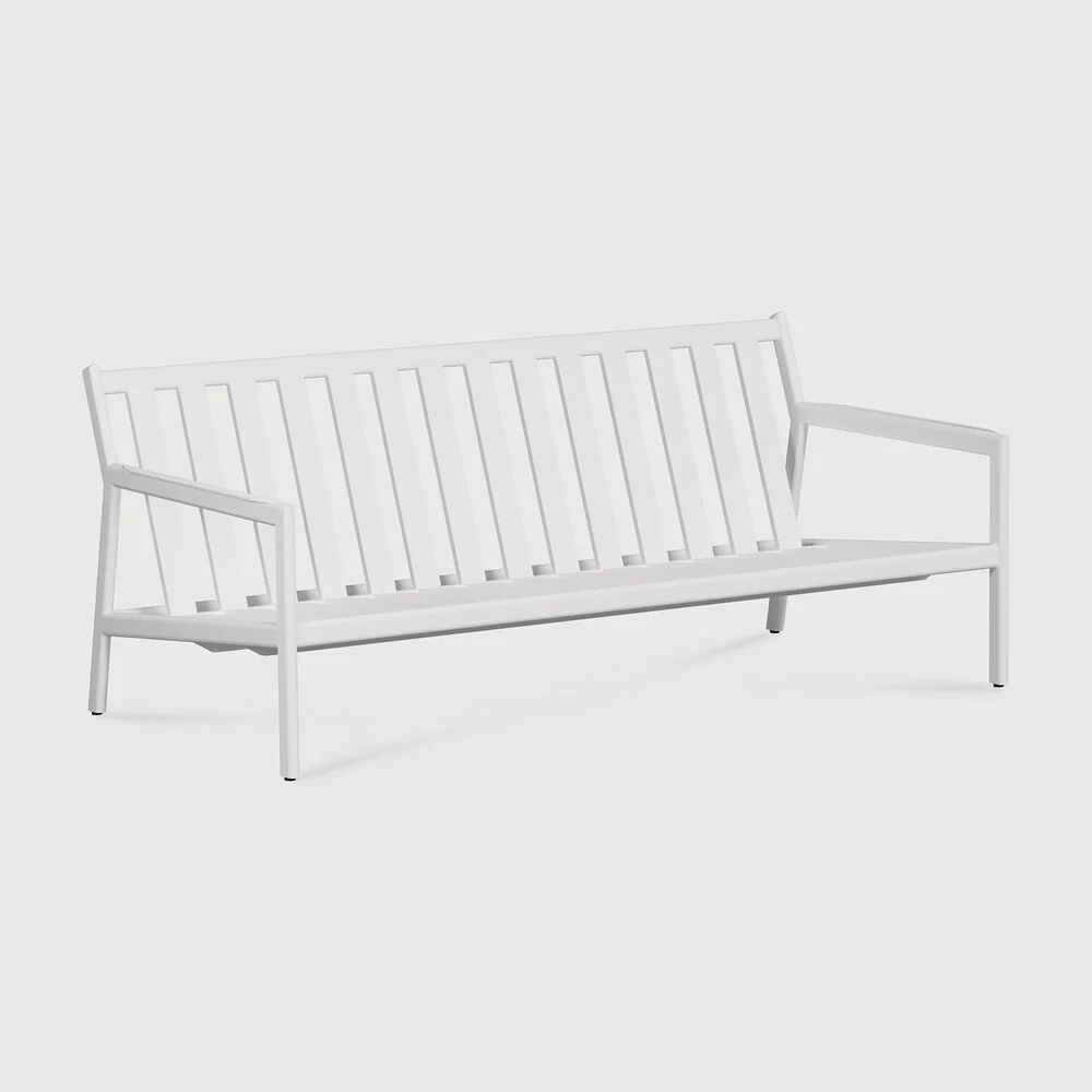 Organic Jack outdoor sofa frame – aluminium – white – 2 seater Smooth