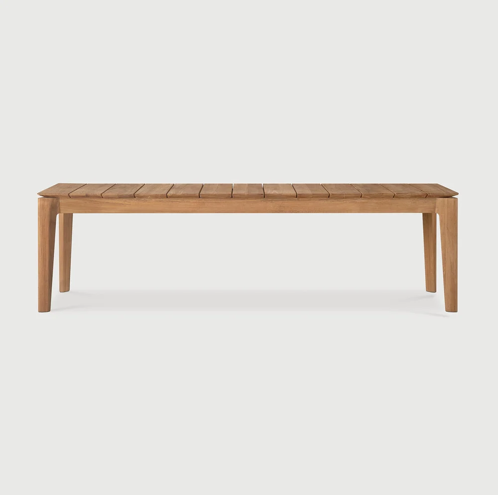 Fast Bok outdoor bench frame – teak – 3 seater Advanced