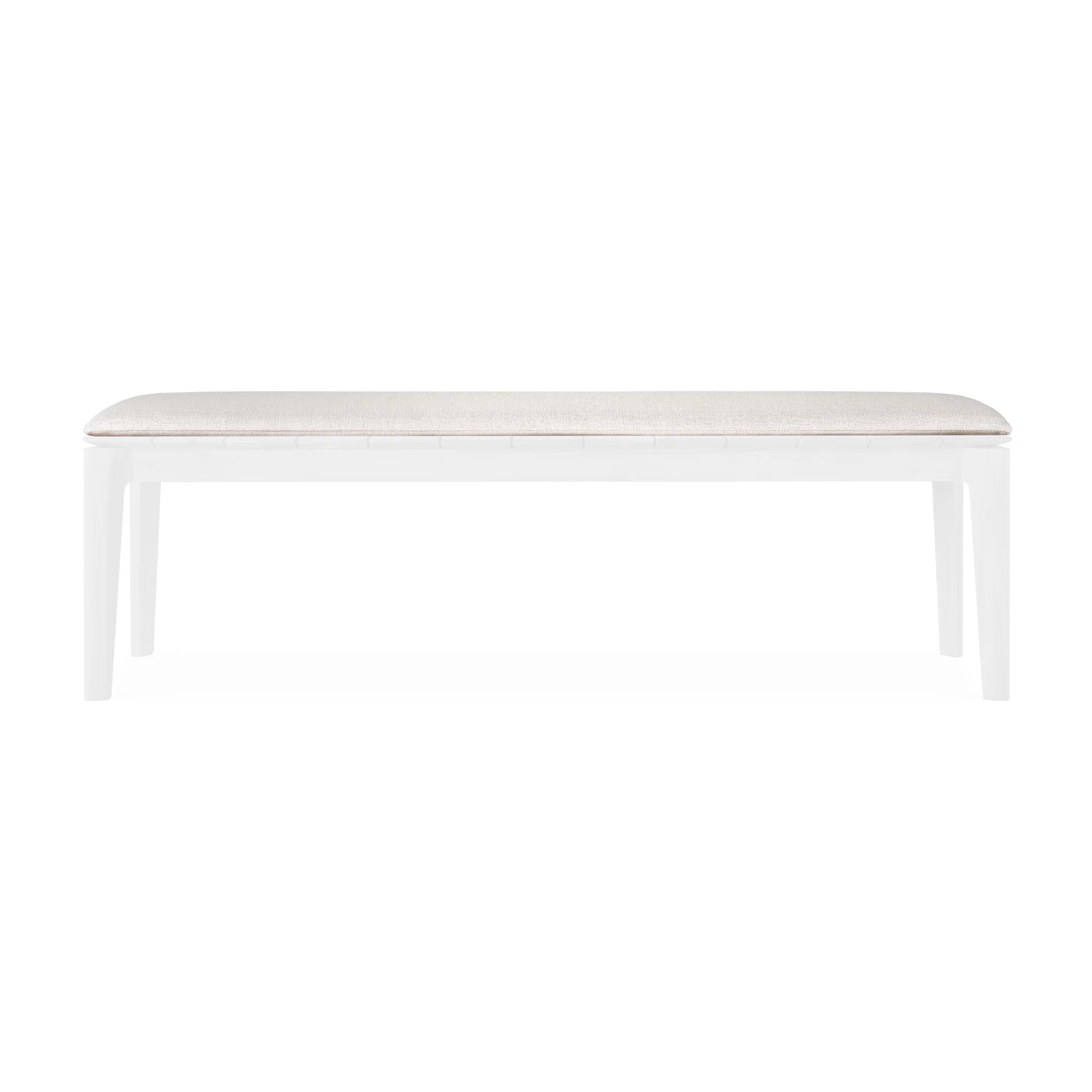 Eco-Friendly Bok outdoor bench cushion – Off White fabric – 3 seater Carefully Designed