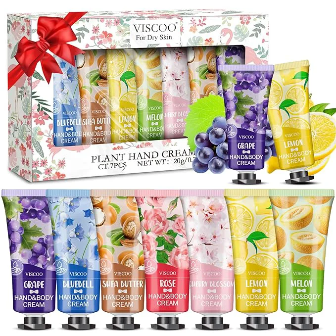 Classic VISCOO 7 Pack Hand Cream Gifts Set Casual