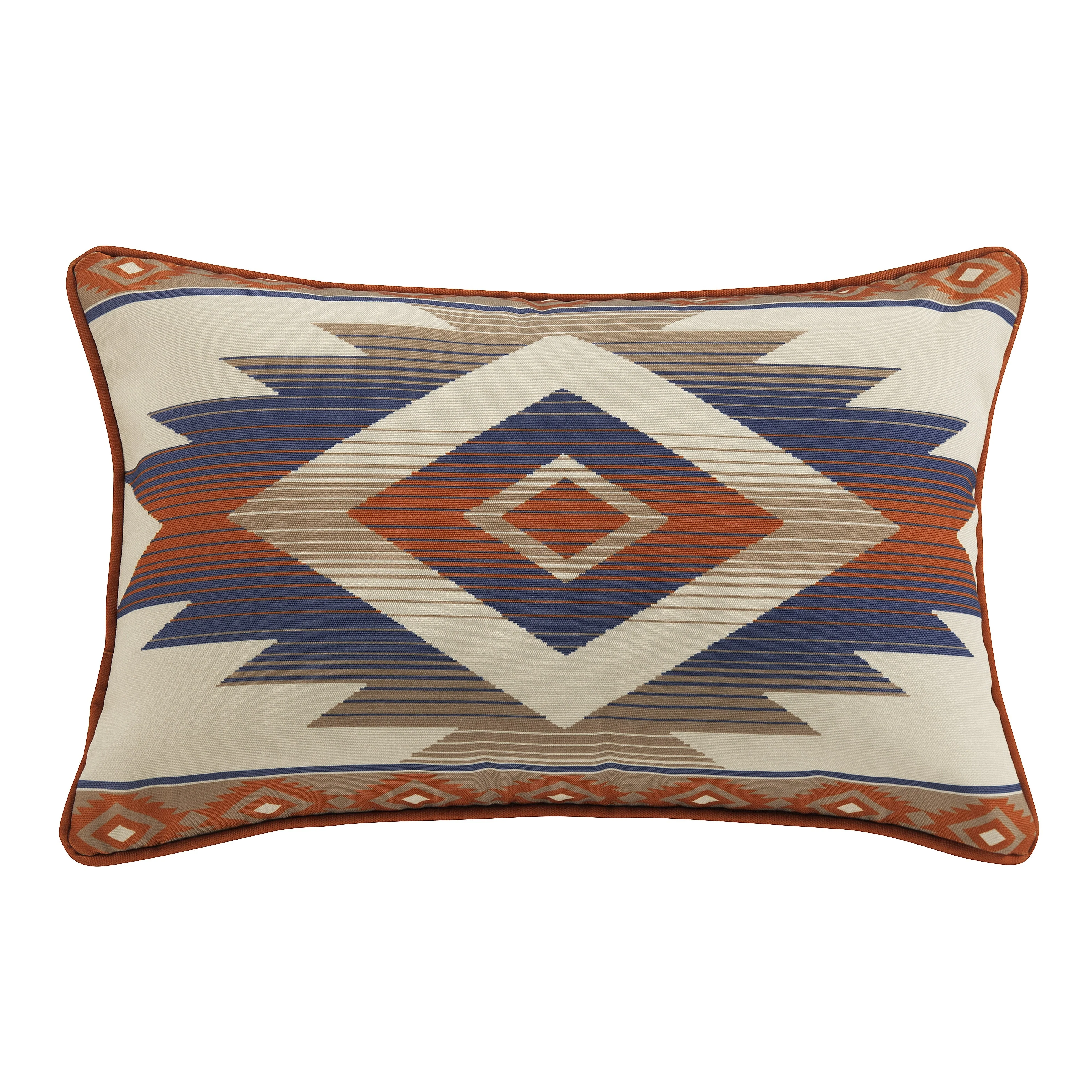 Advanced Blue Aztec Indoor Outdoor Pillow Elegant