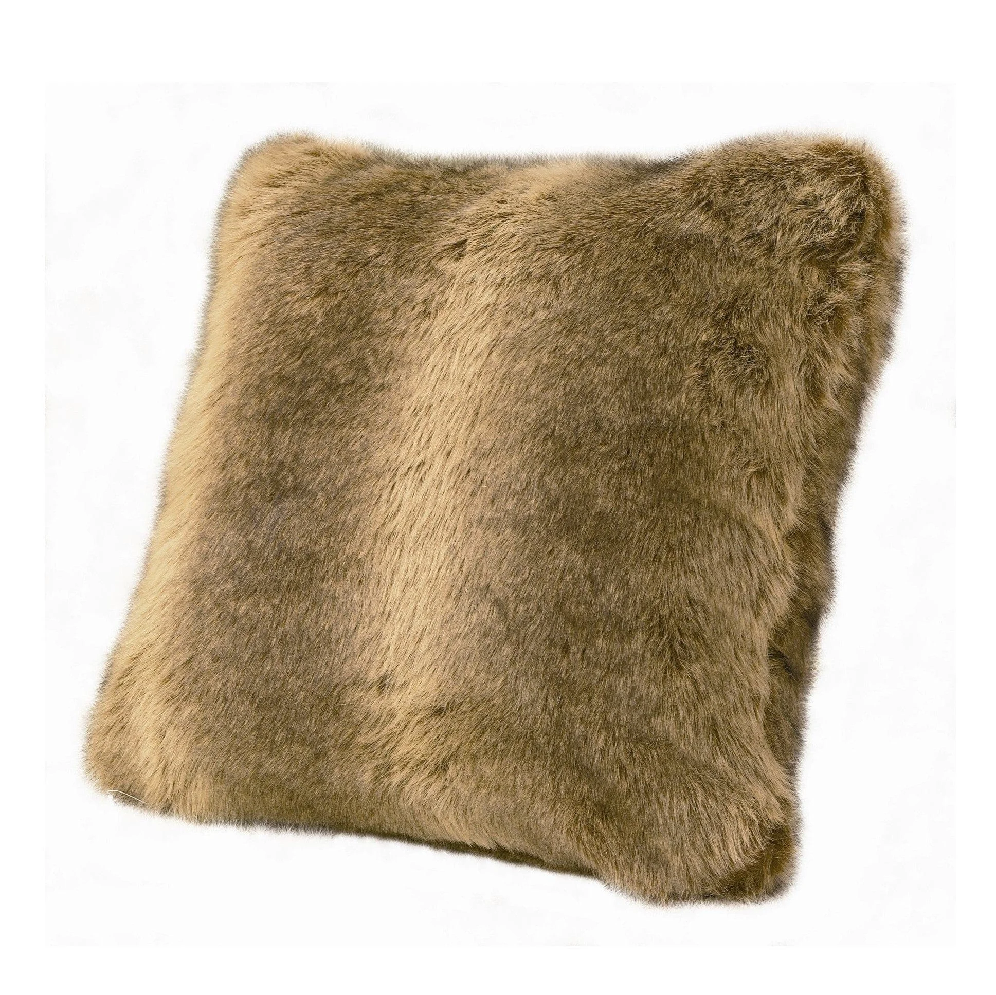Trusted Faux Wolf Fur Throw Pillow Top-Quality