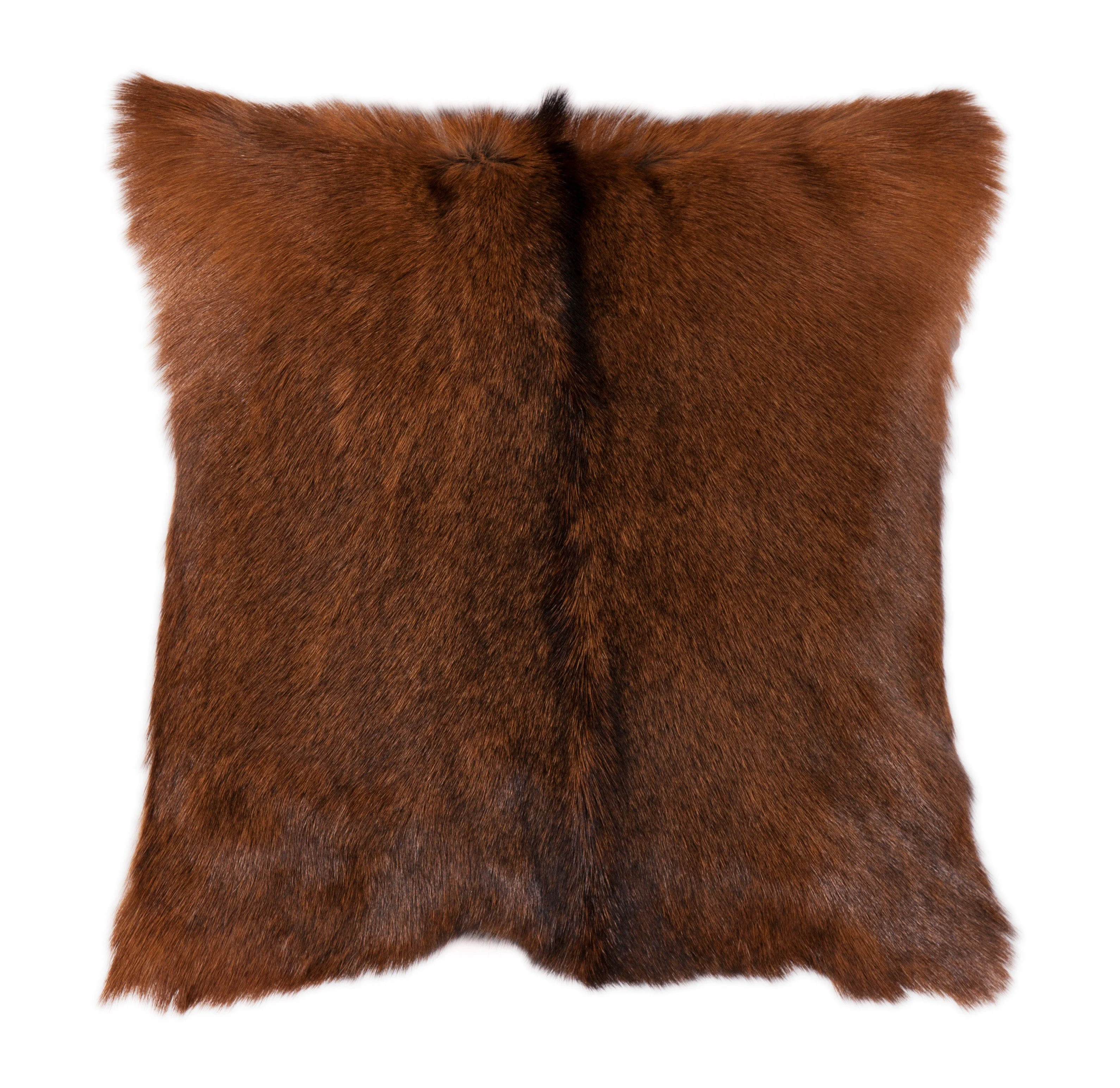 Elite Goat Patched Hide Lumbar Pillow Smart
