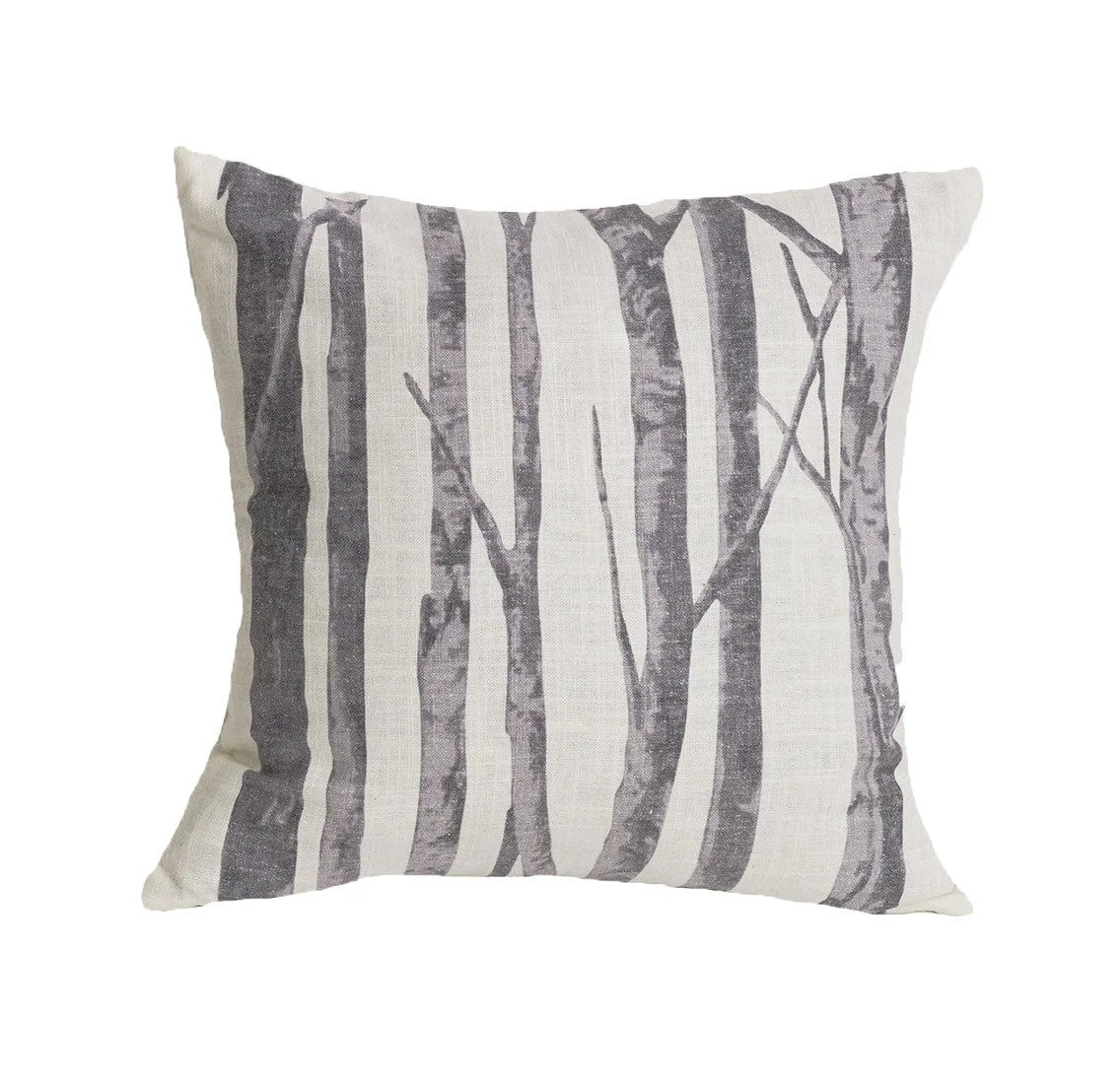 Pure Printed Branches Cream amp Gray Throw Pillow Crafted