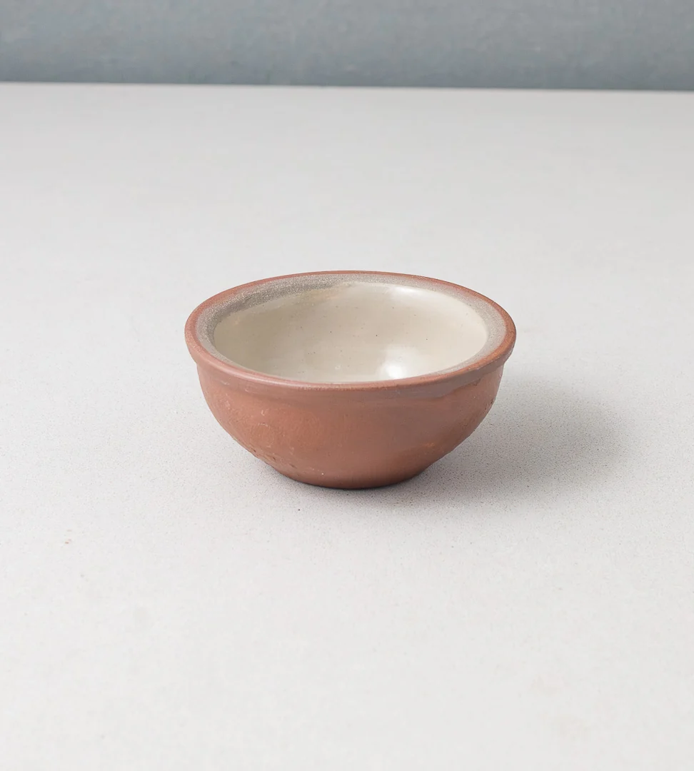 Luxury Vintage French Stoneware Tripiere Pot 0.2 L — Small—Salt Relaxed