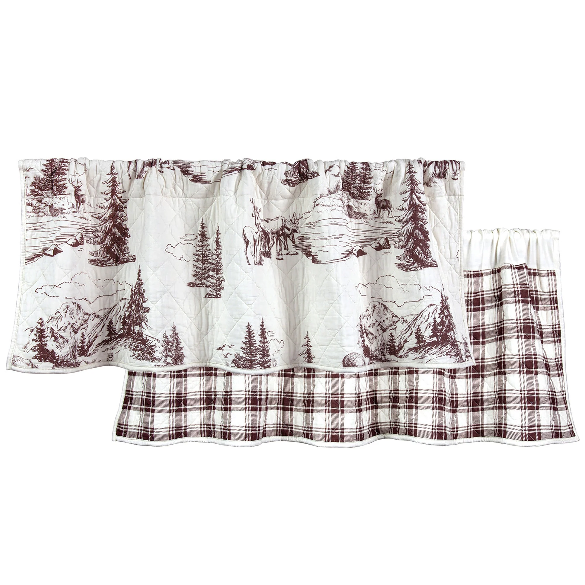 World-Class White Pine Quilted Valance Responsible
