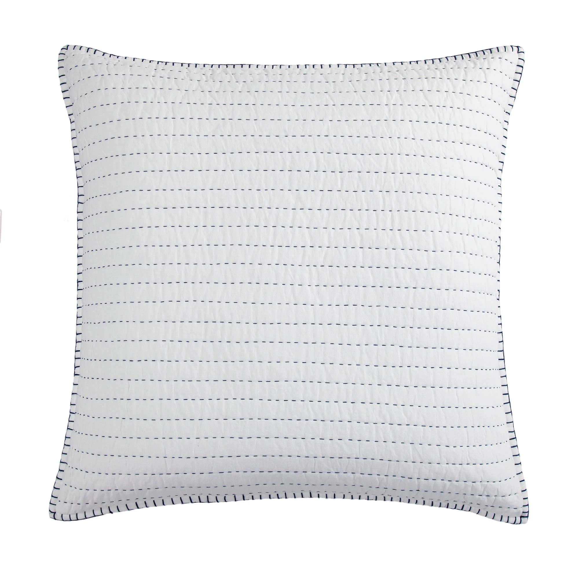 Secure Indigo Hand-Stitched Euro Sham Genuine