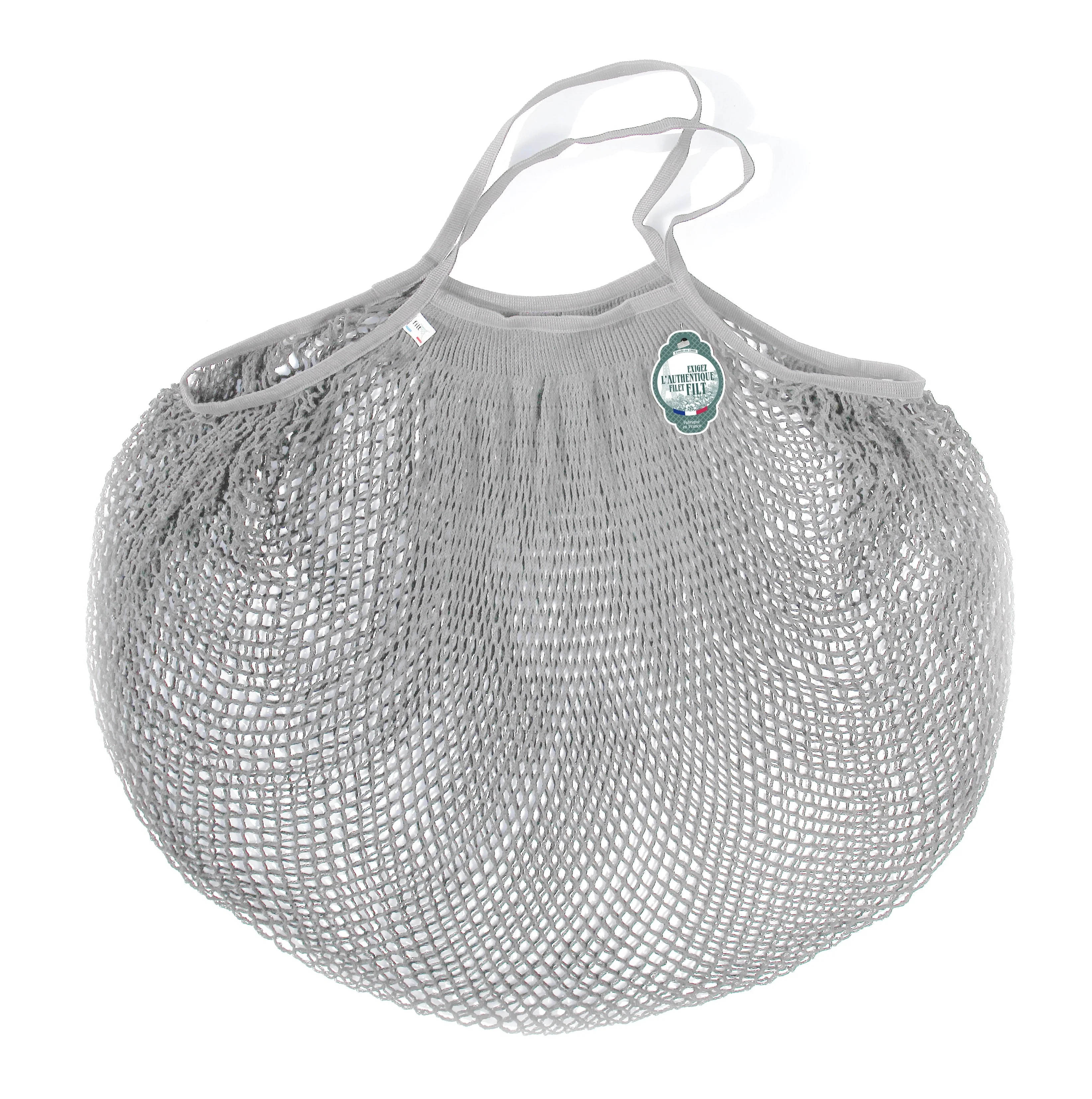 Exceptional Filt Grey Cotton Shopper Large-230GRIS.PLUIE Relaxed