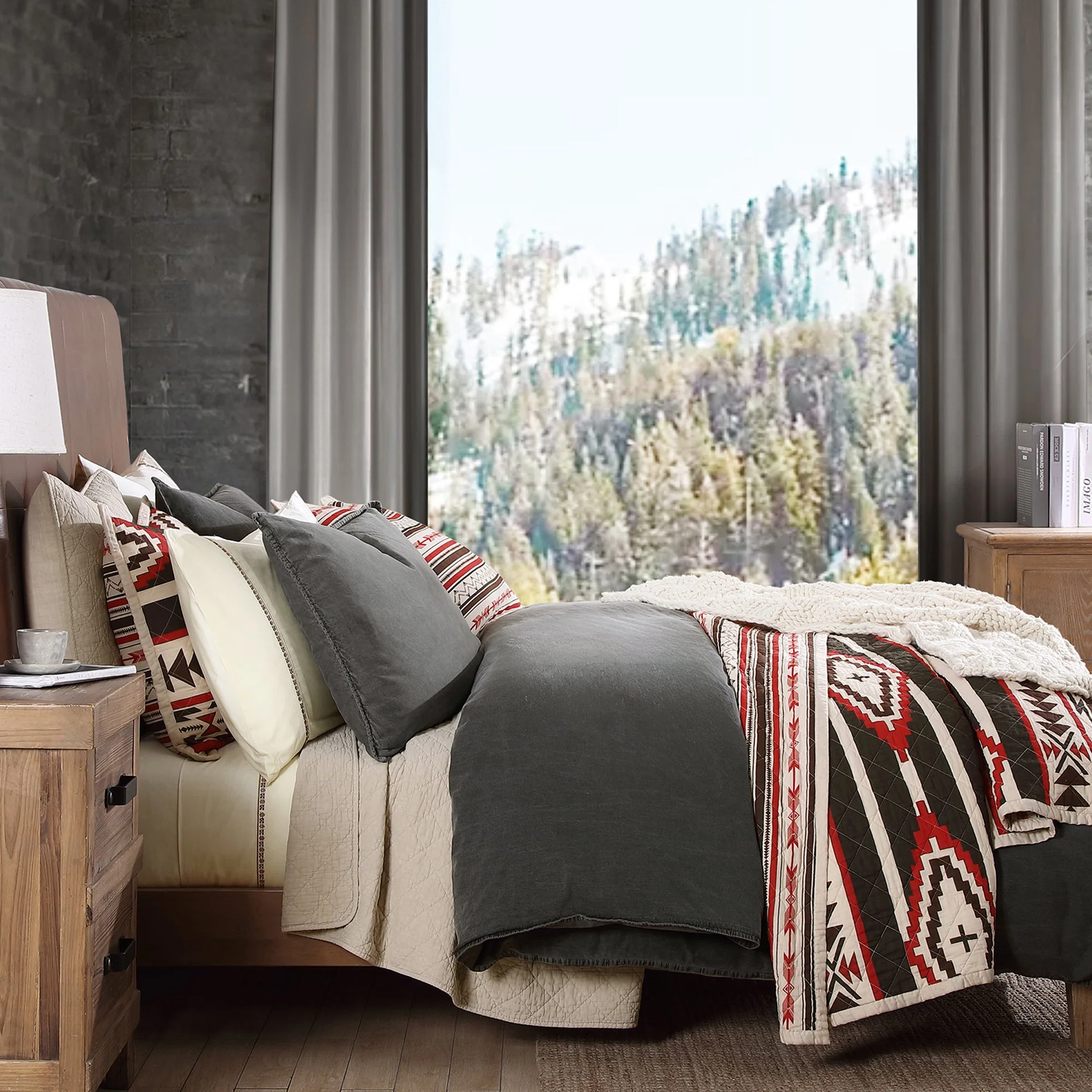 Effective Cortez Reversible Quilt Set 2 Pc Modern