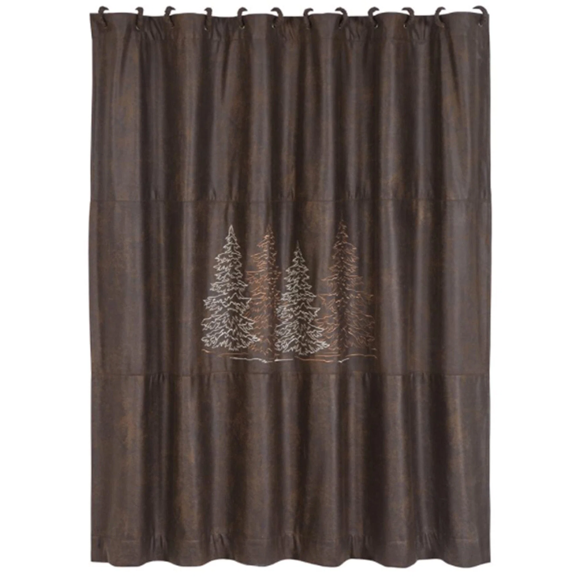 Quality Clearwater Pines Chocolate Shower Curtain Healthy