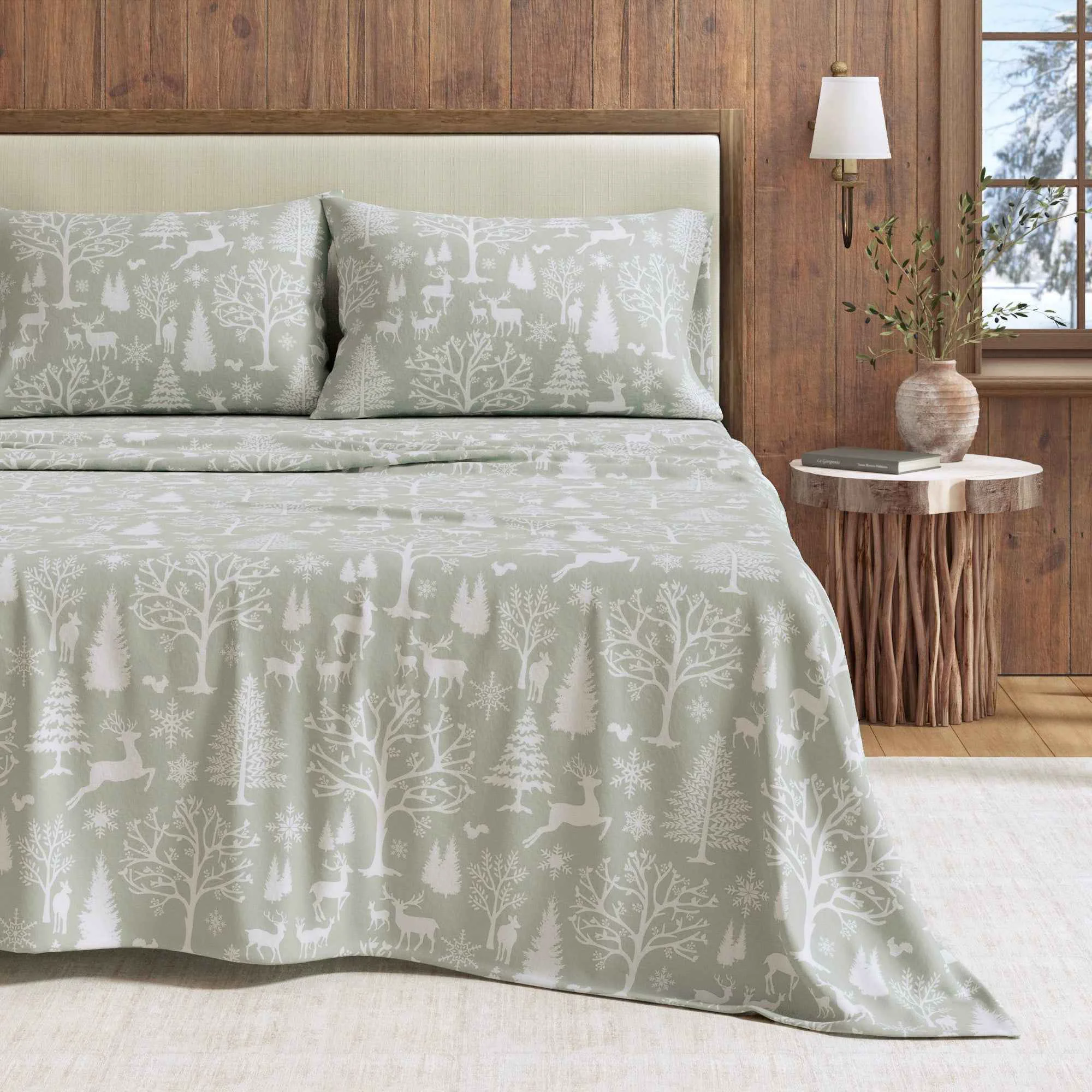 Casual 4-Piece Turkish Cotton Flannel Sheet – Lakeview Collection High-Grade
